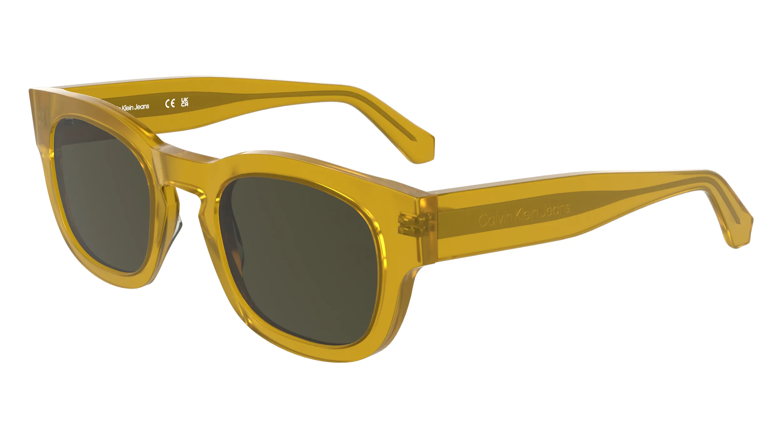 Calvin Klein CKJ25601S 275 Occhiali da sole Acetato Marrone Geometrica Normale - immagine 1