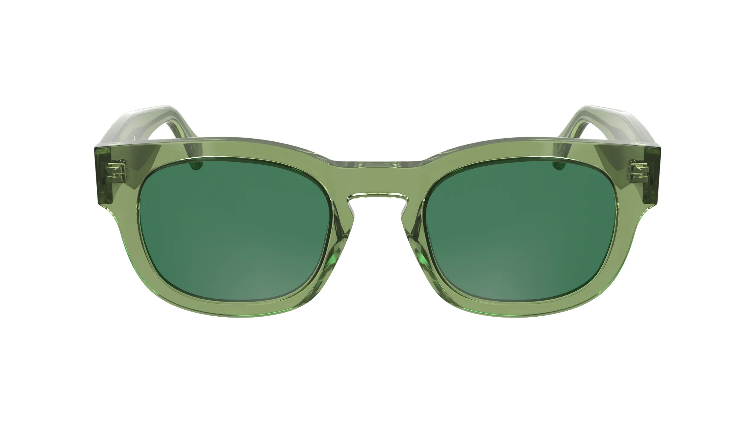 Calvin Klein CKJ25601S 305 Occhiali da sole Acetato Verde Geometrica Normale - immagine 2