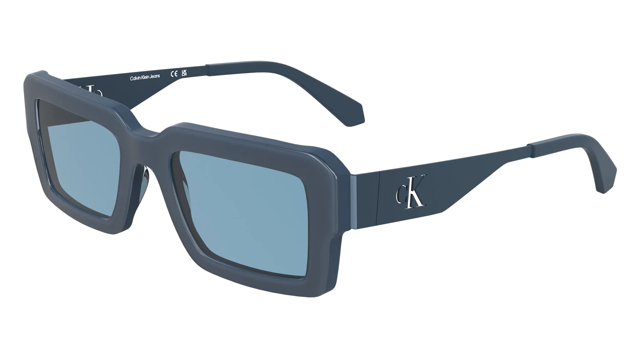 Calvin Klein CKJ25606S 400 Occhiali da sole Acetato Blu Squadrata Normale - immagine 1