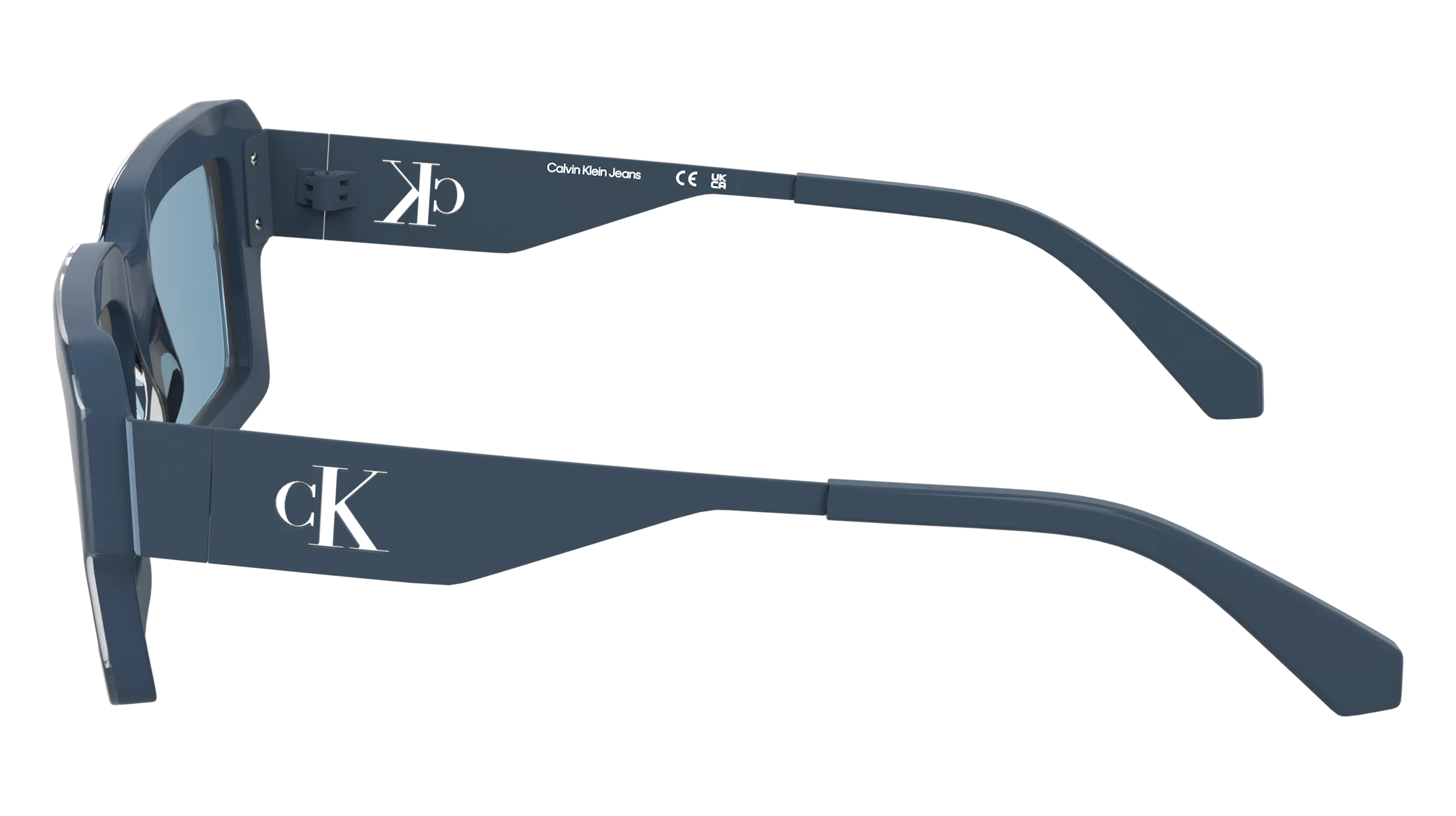 Calvin Klein CKJ25606S 400 Occhiali da sole Acetato Blu Squadrata Normale - immagine 3