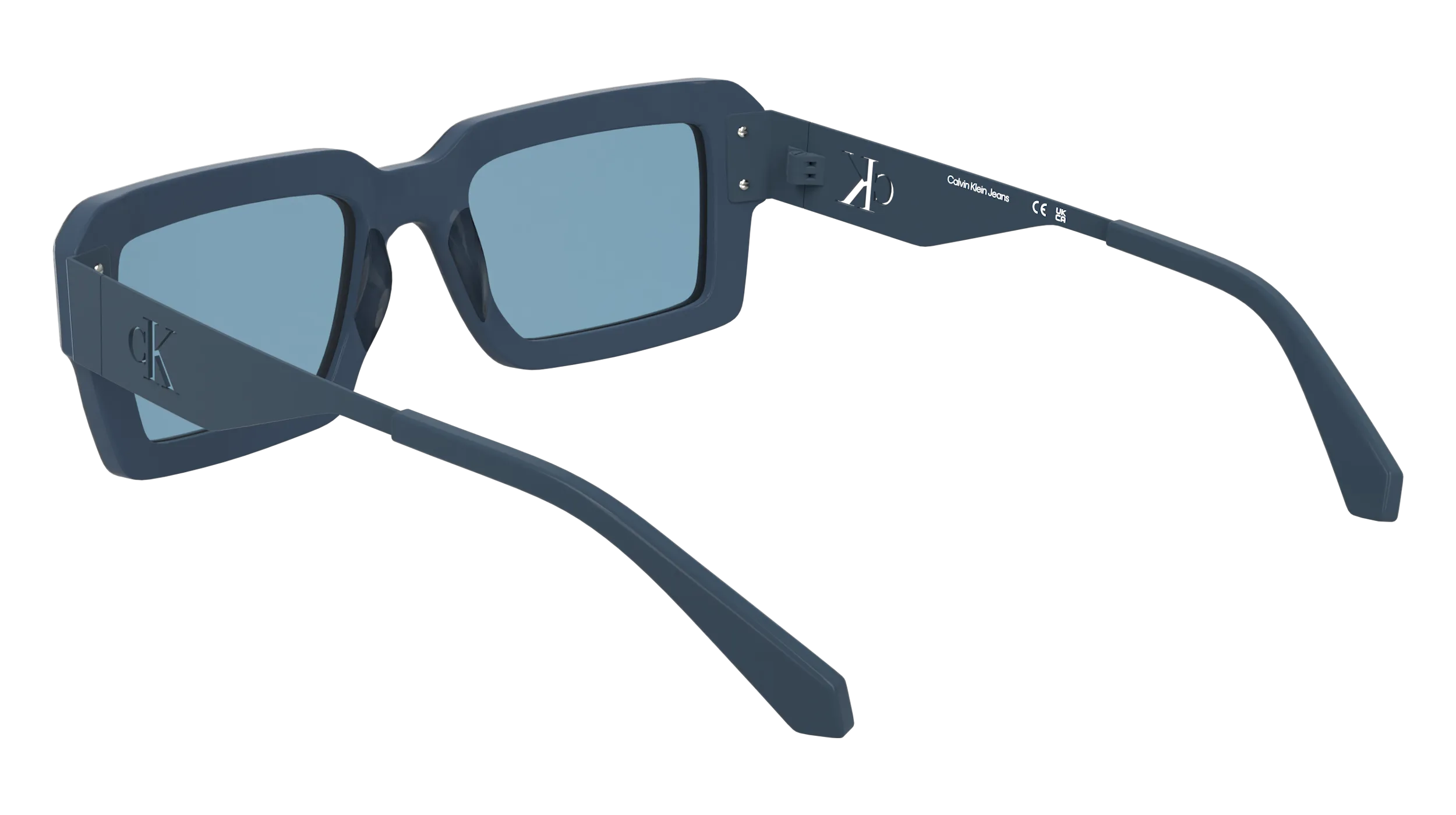 Calvin Klein CKJ25606S 400 Occhiali da sole Acetato Blu Squadrata Normale - immagine 4