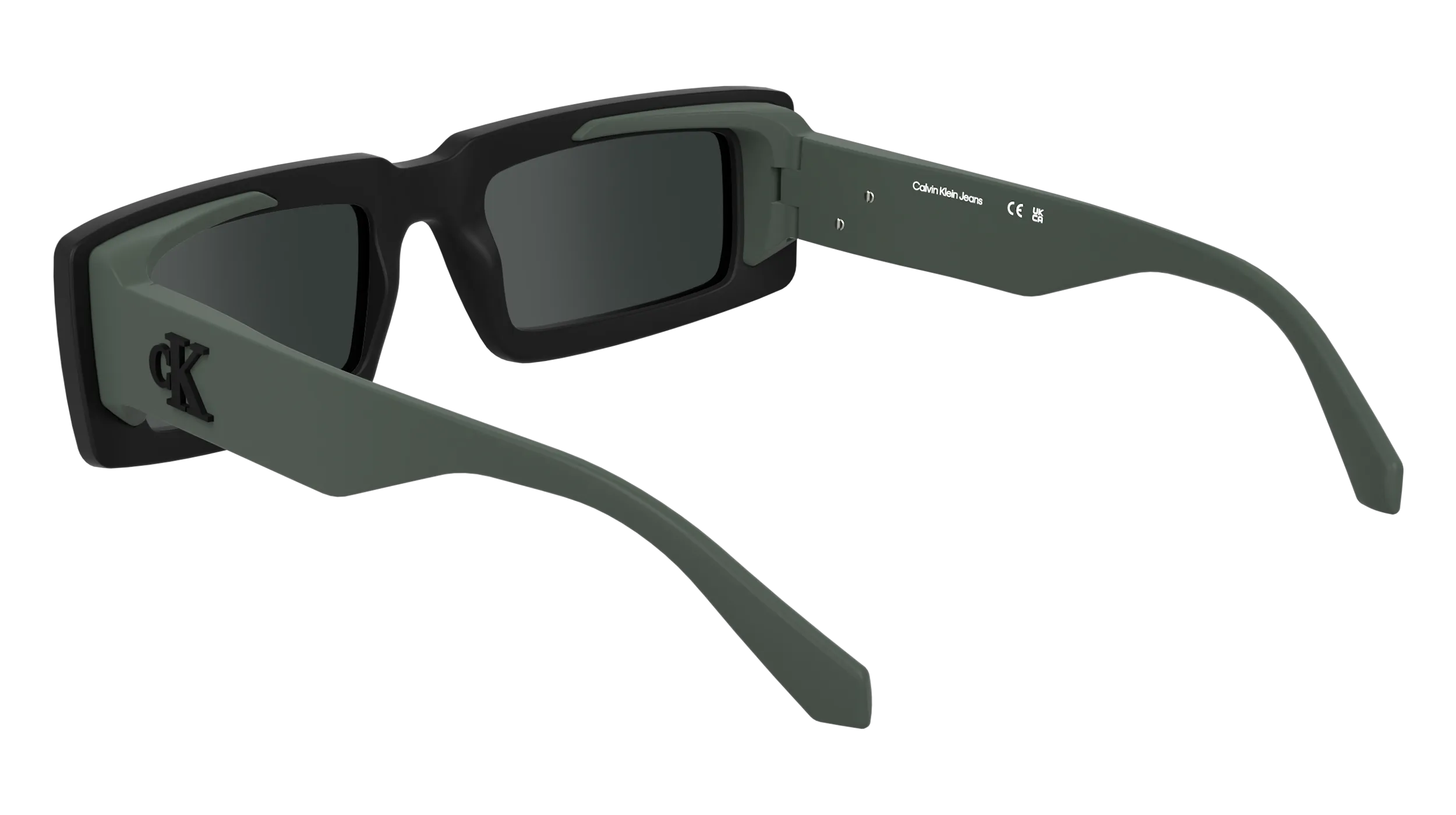 Calvin Klein CKJ25608S 001 Occhiali da sole Bio-iniettato Nero Squadrata Normale - immagine 4