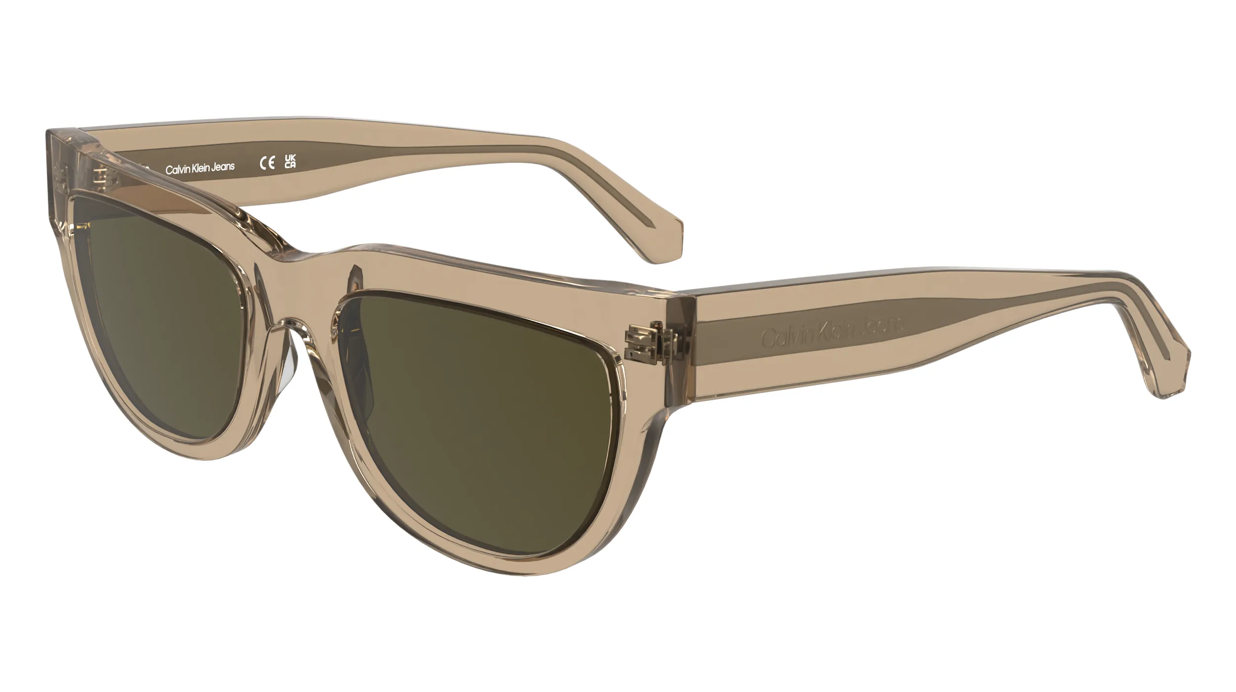 Calvin Klein CKJ25600S 208 Occhiali da sole Acetato Marrone Cat Eye Normale - immagine 1