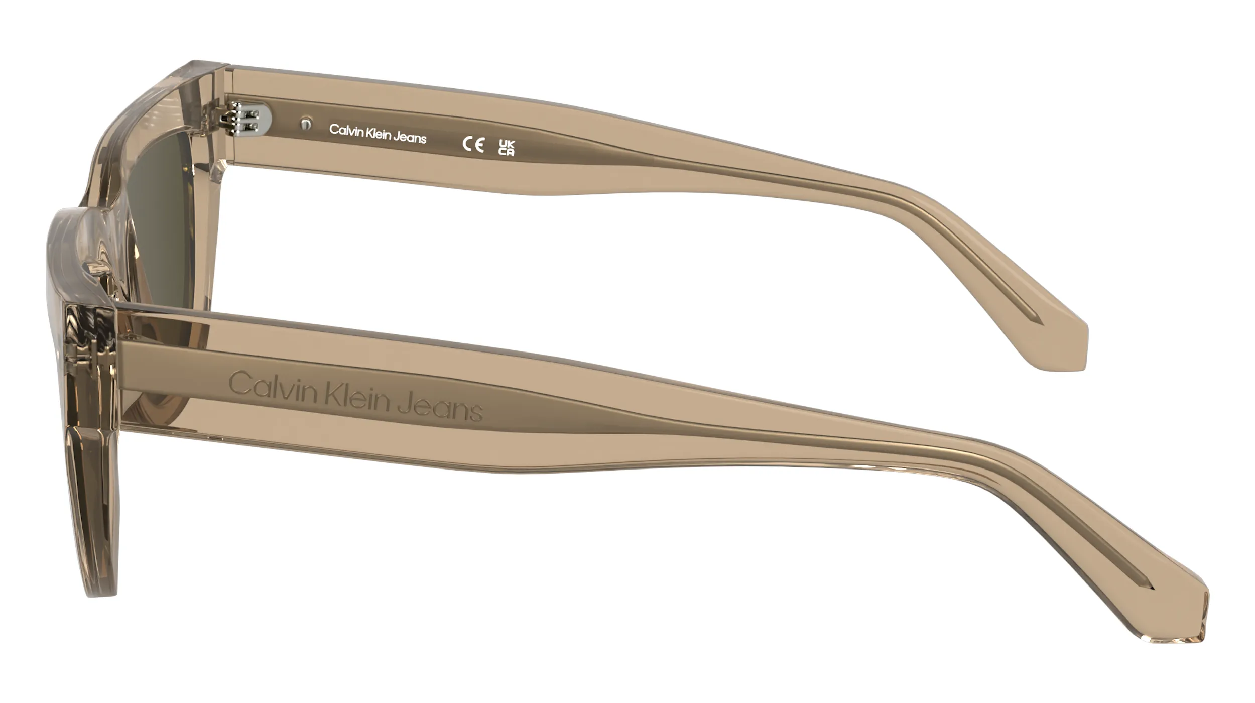 Calvin Klein CKJ25600S 208 Occhiali da sole Acetato Marrone Cat Eye Normale - immagine 3