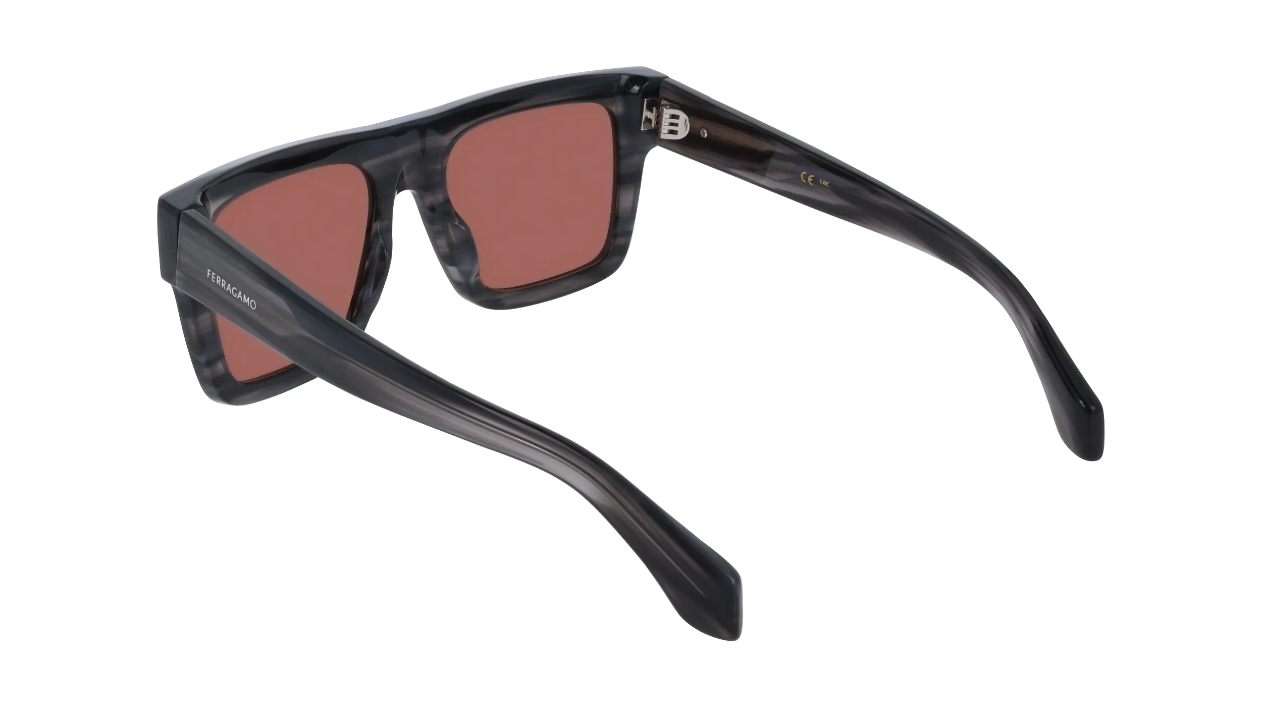 Ferragamo SF2063SE 014 Occhiali da sole Acetato Grigio Squadrata Normale - immagine 4