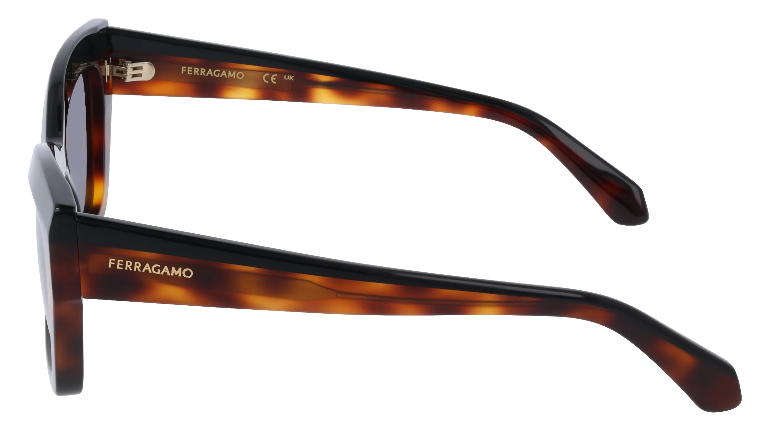 Ferragamo SF2065S 006 Occhiali da sole Acetato Nero Farfalla Normale - immagine 3
