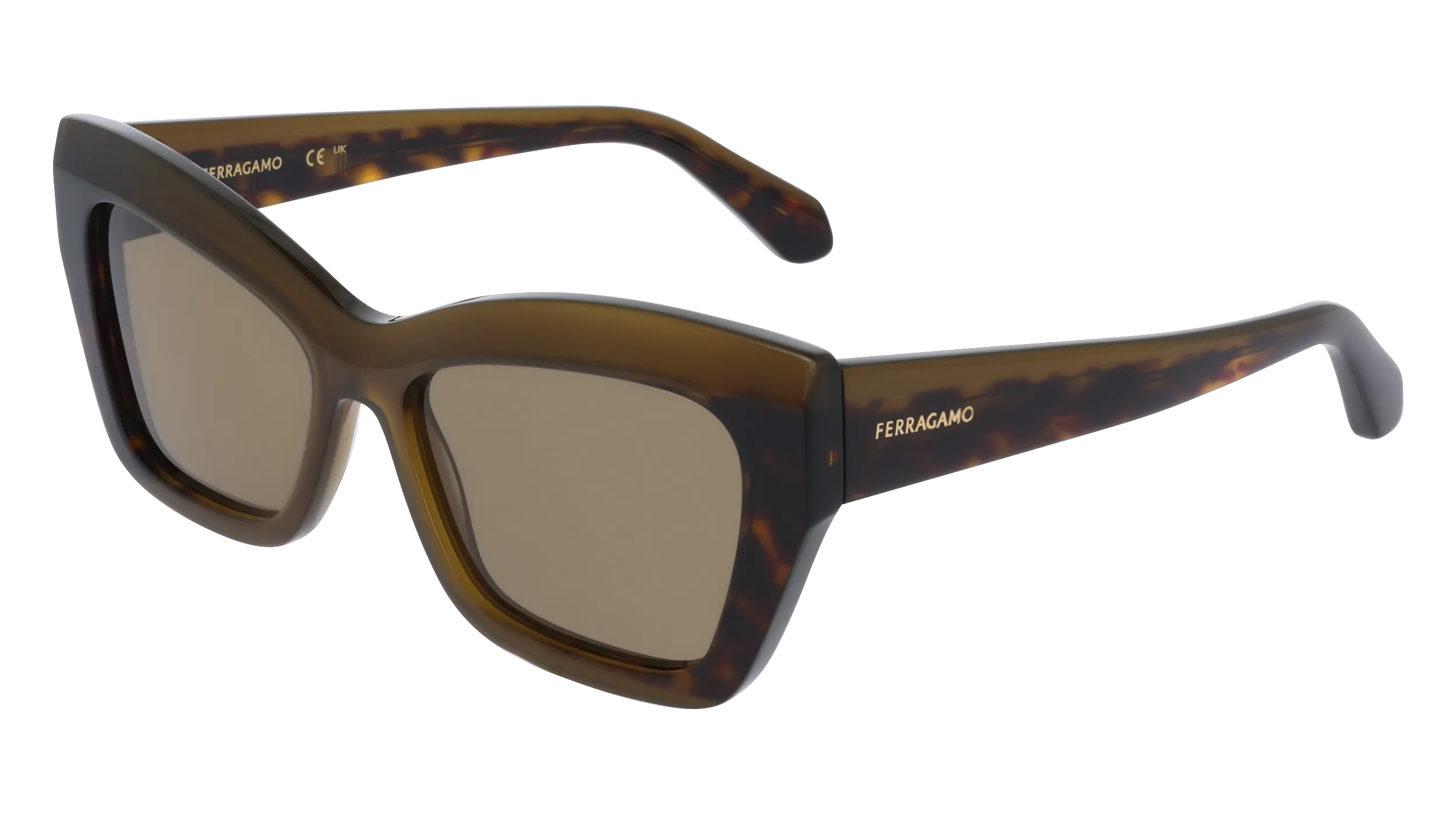 Ferragamo SF2065S 338 Occhiali da sole Acetato Farfalla Normale - immagine 1