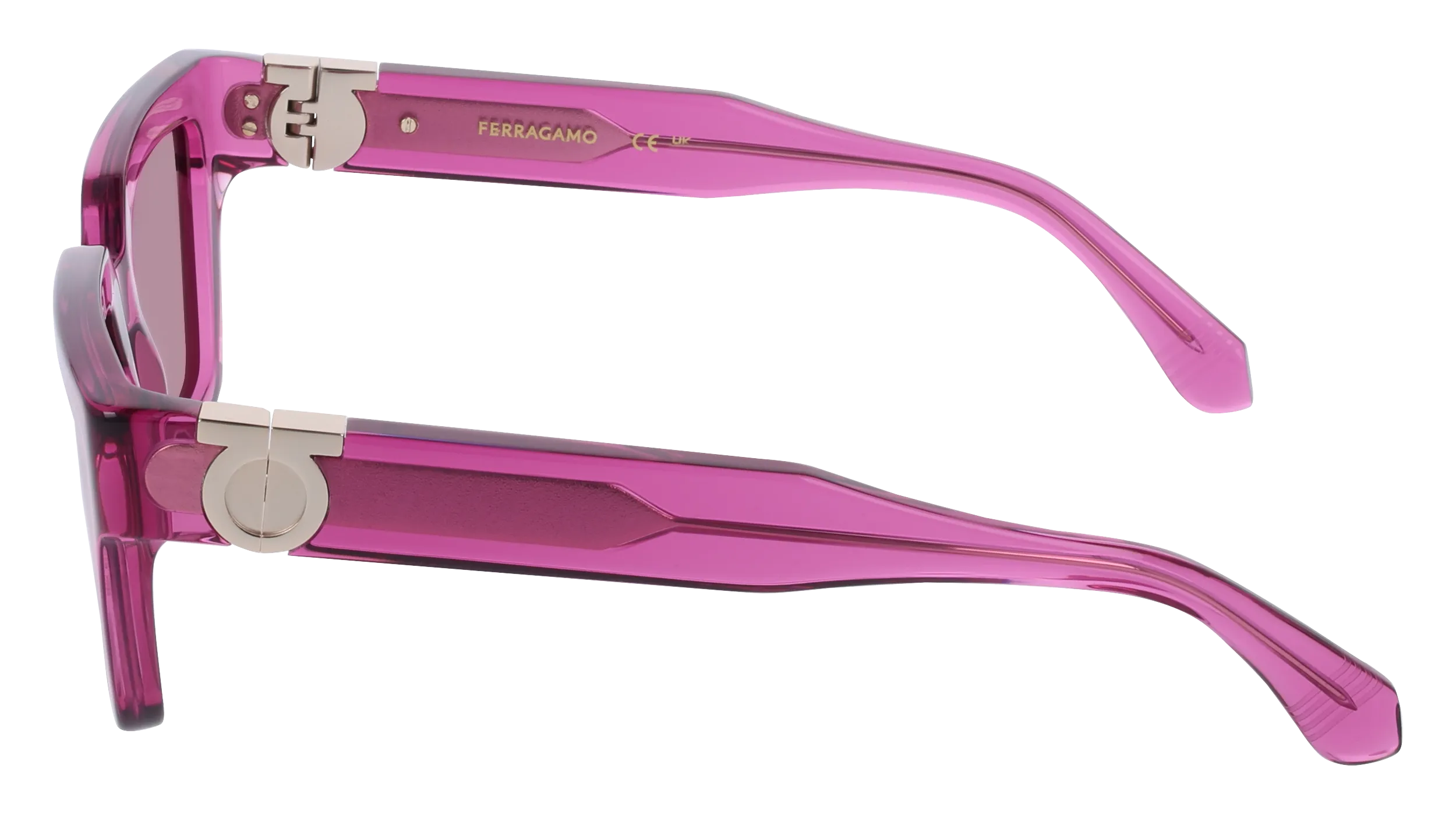 Ferragamo SF2066S 665 Occhiali da sole Acetato Squadrata Normale - immagine 3