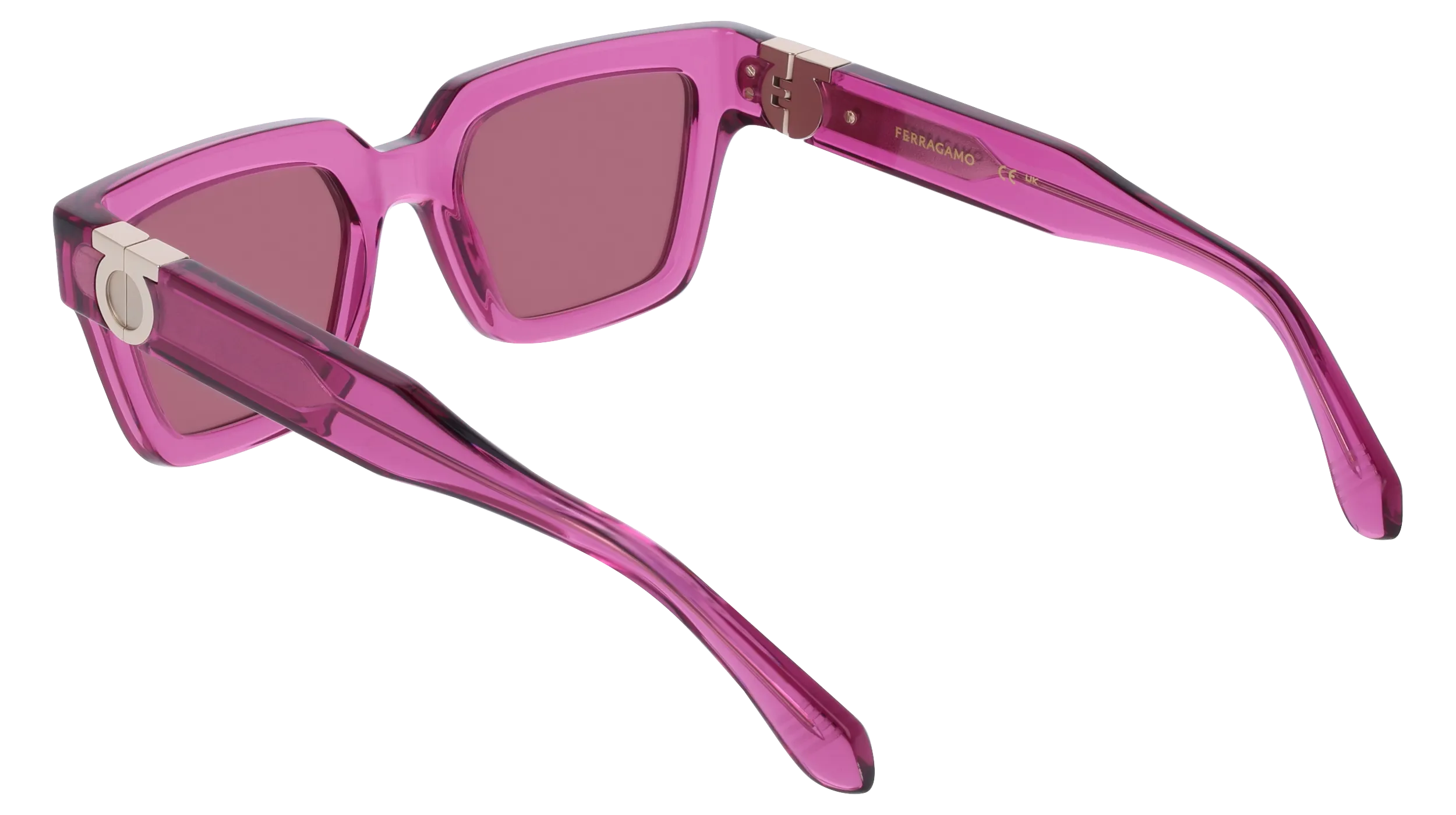 Ferragamo SF2066S 665 Occhiali da sole Acetato Squadrata Normale - immagine 4