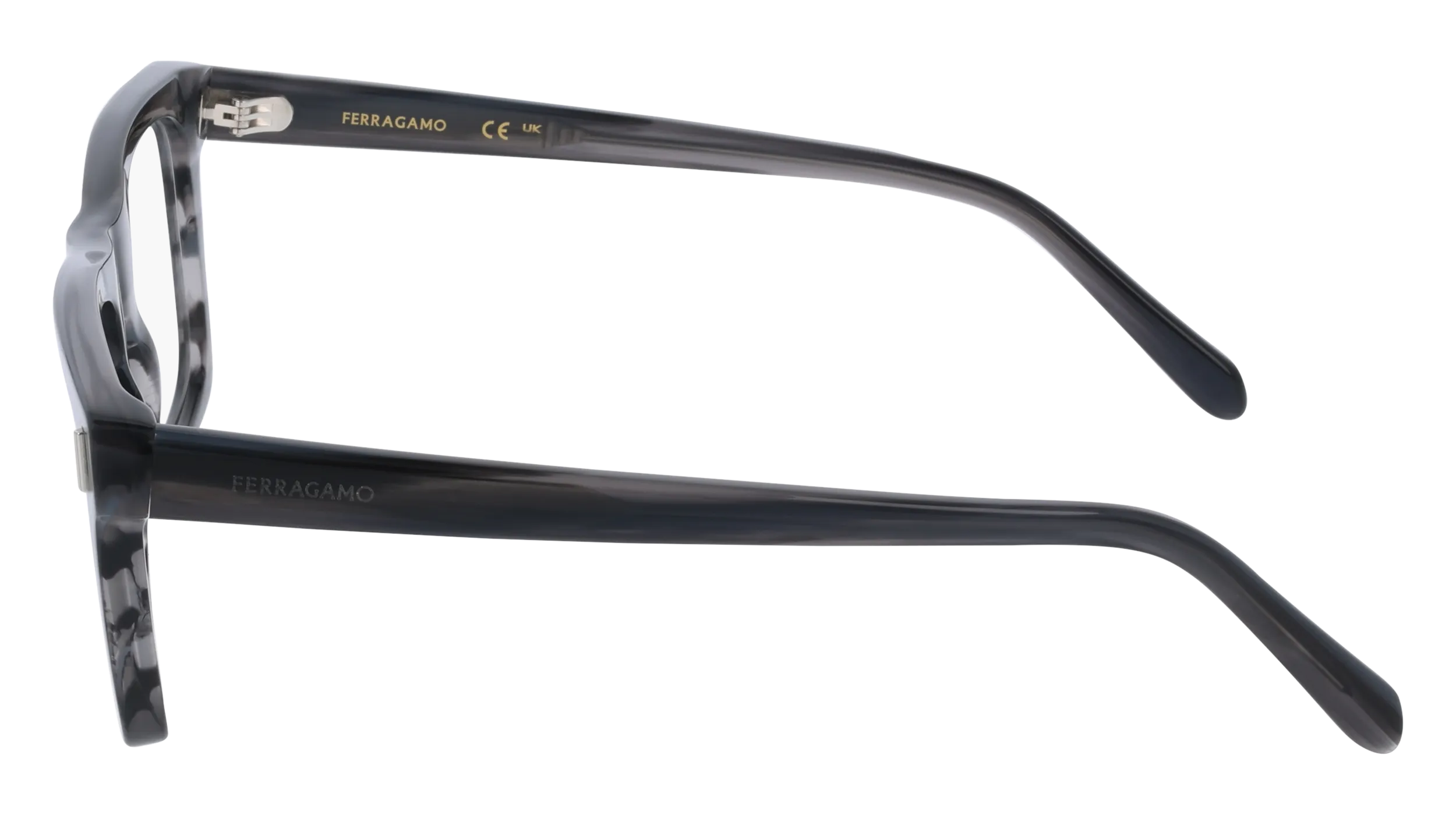 Ferragamo SF3029 014 Montature da vista Acetato Grigio Squadrata Normale - immagine 3