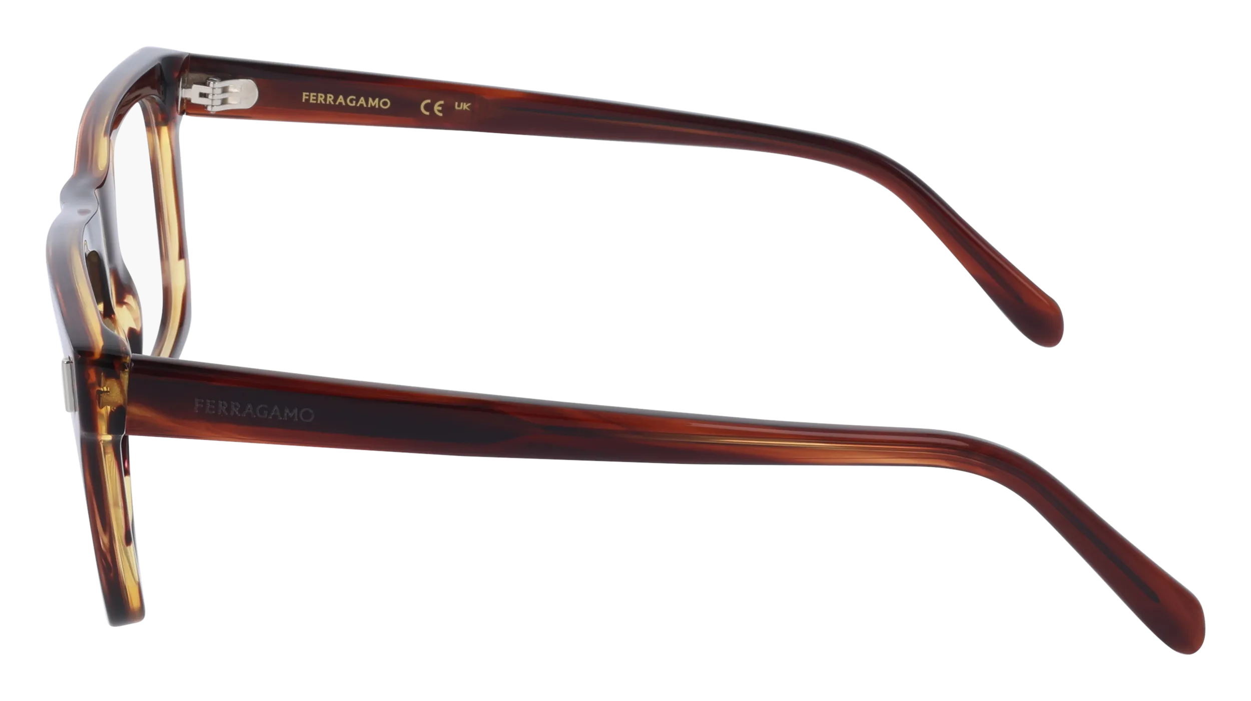 Ferragamo SF3029 216 Montature da vista Acetato Marrone Squadrata Normale - immagine 3
