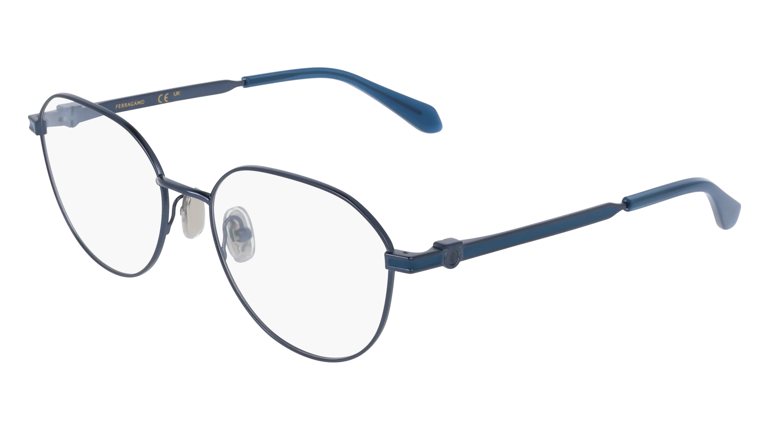 Ferragamo SF2236 414 Montature da vista Metallo Blu Normale - immagine 1
