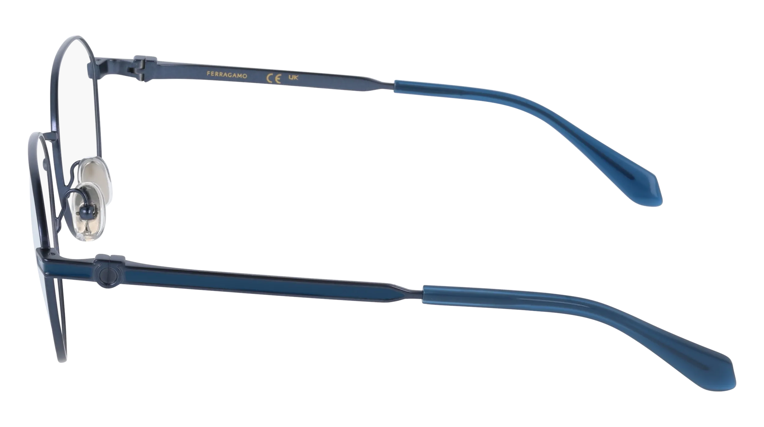 Ferragamo SF2236 414 Montature da vista Metallo Blu Normale - immagine 3