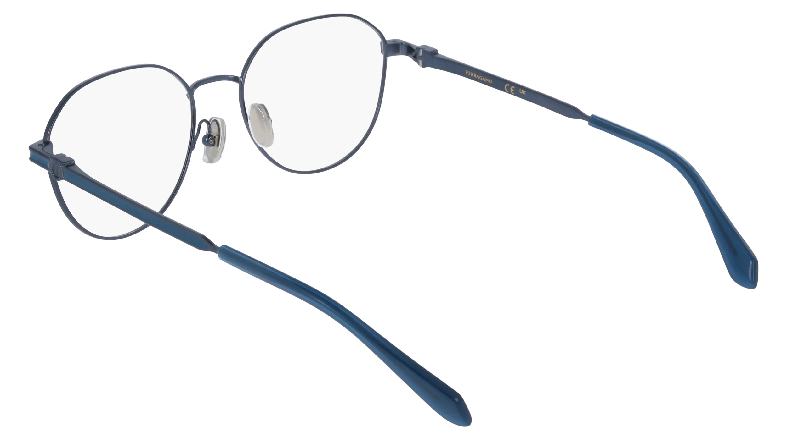 Ferragamo SF2236 414 Montature da vista Metallo Blu Normale - immagine 4
