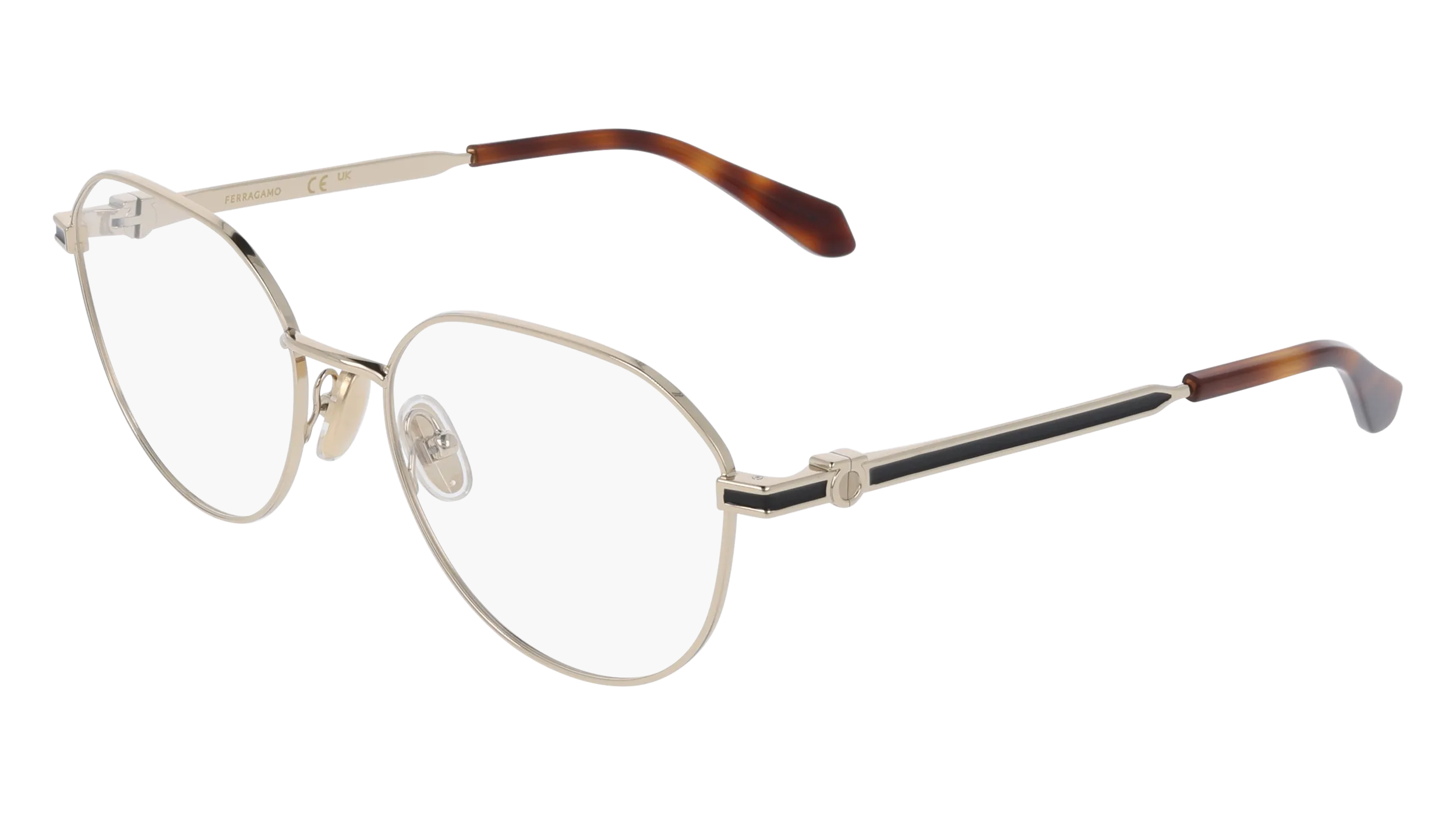 Ferragamo SF2236 710 Montature da vista Metallo Oro Normale - immagine 1
