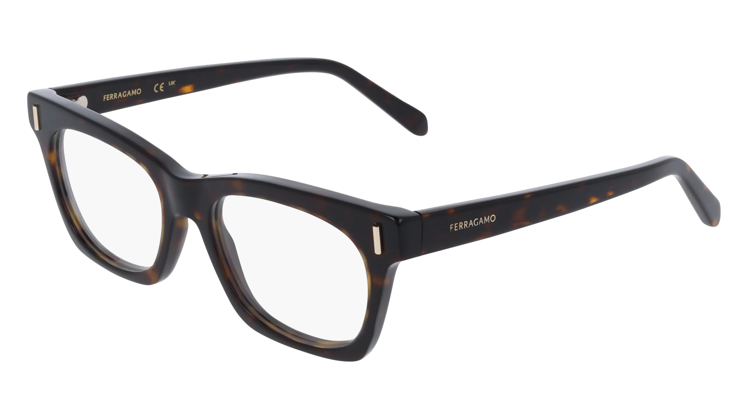 Ferragamo SF3025 242 Montature da vista Acetato Havana Squadrata Normale - immagine 1