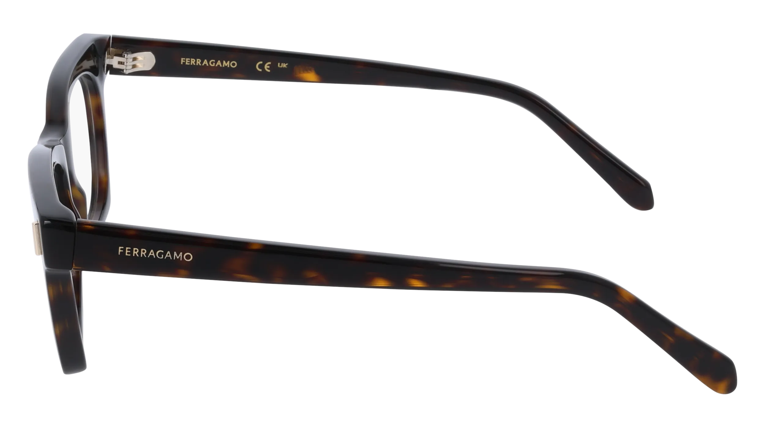 Ferragamo SF3025 242 Montature da vista Acetato Havana Squadrata Normale - immagine 3
