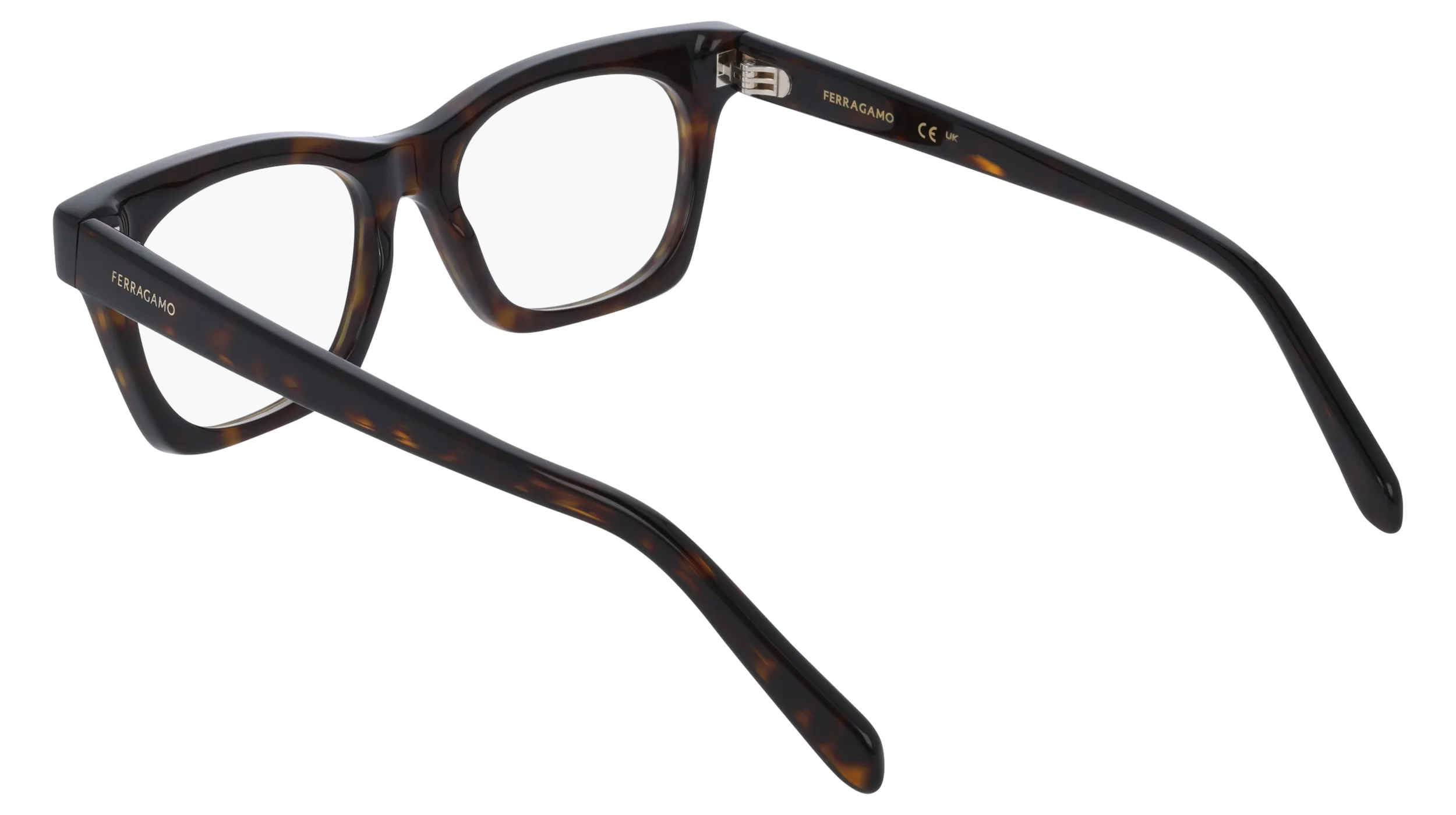 Ferragamo SF3025 242 Montature da vista Acetato Havana Squadrata Normale - immagine 4