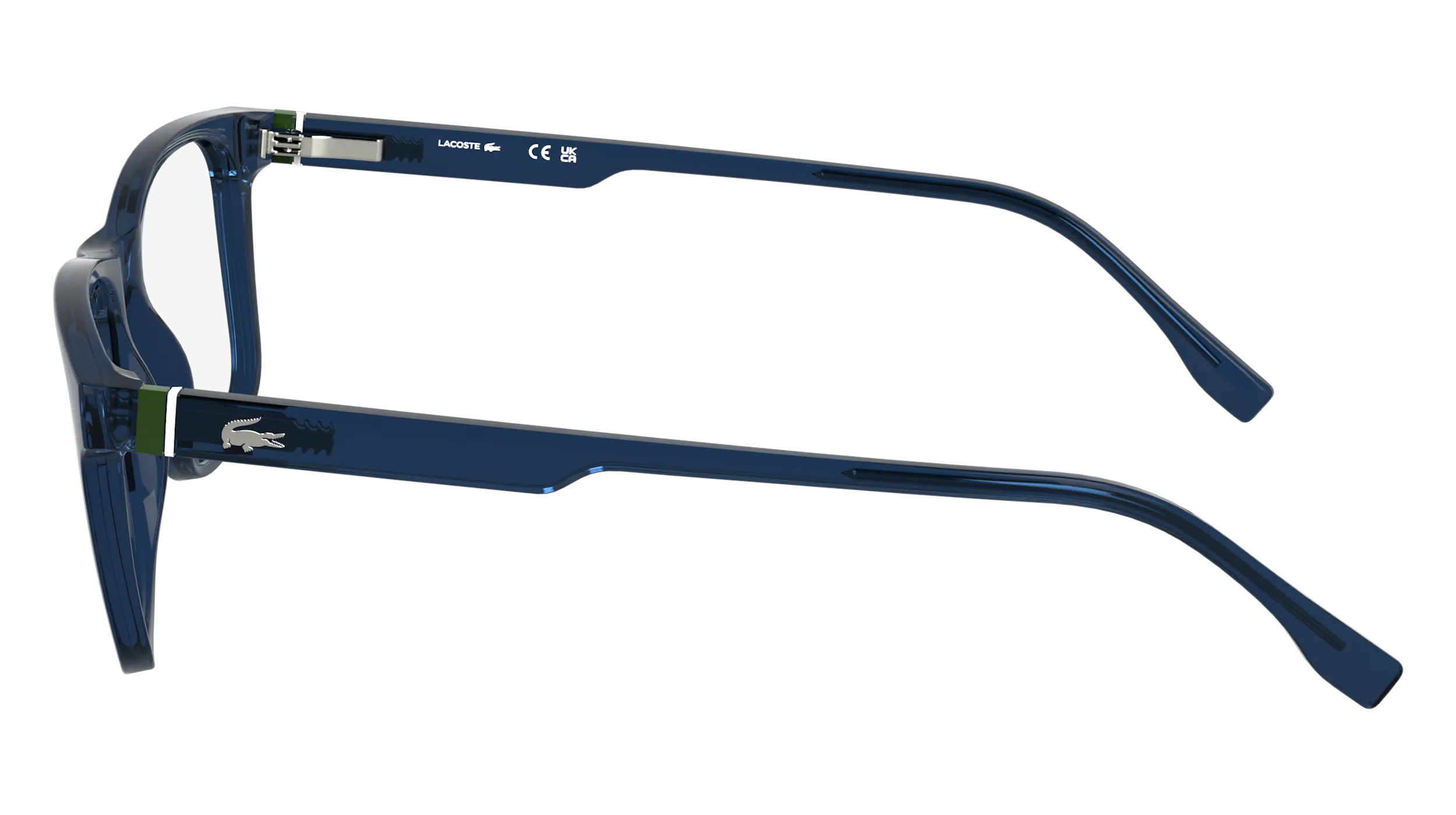 Lacoste L2974 410 Montature da vista Bio-iniettato Blu Squadrata Normale - immagine 3