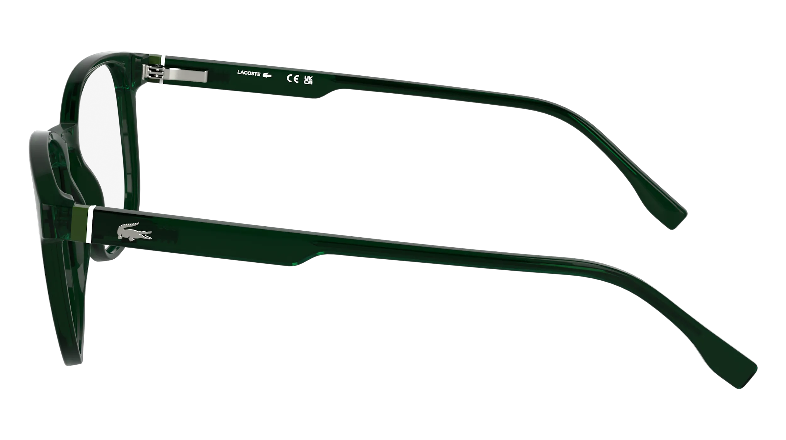 Lacoste L2975 301 Montature da vista Bio-iniettato Verde Squadrata Normale - immagine 3