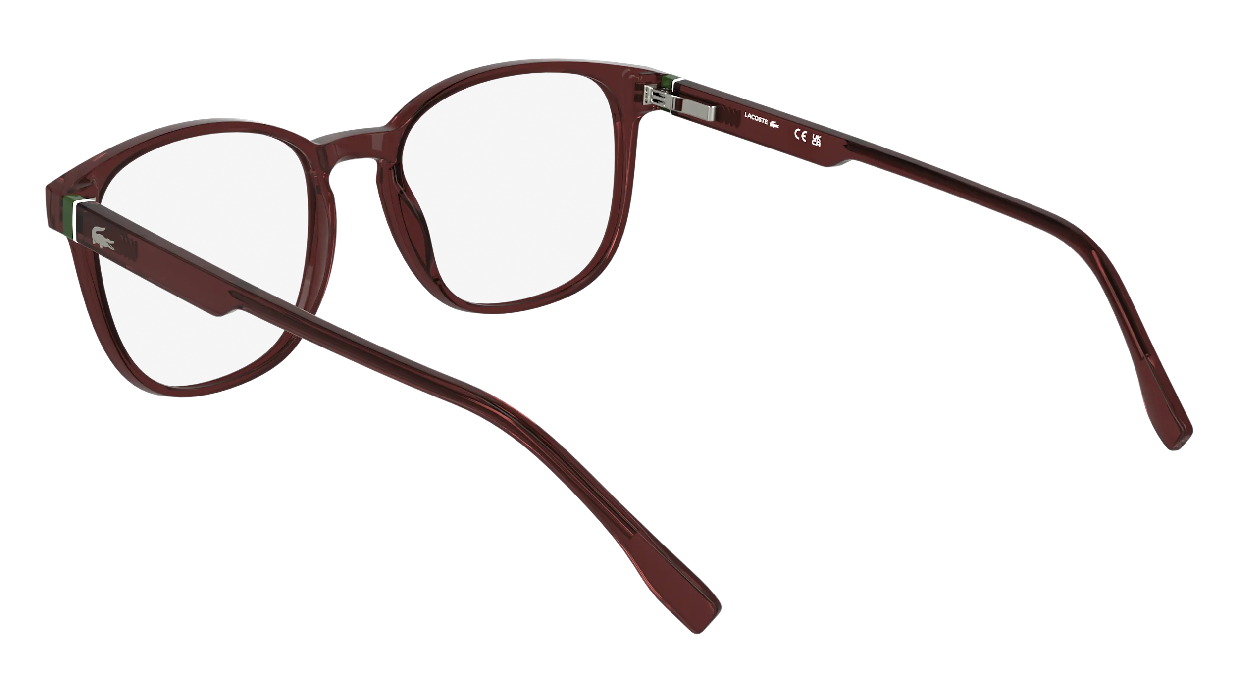 Lacoste L2975 601 Montature da vista Bio-iniettato Bordeaux Squadrata Normale - immagine 4