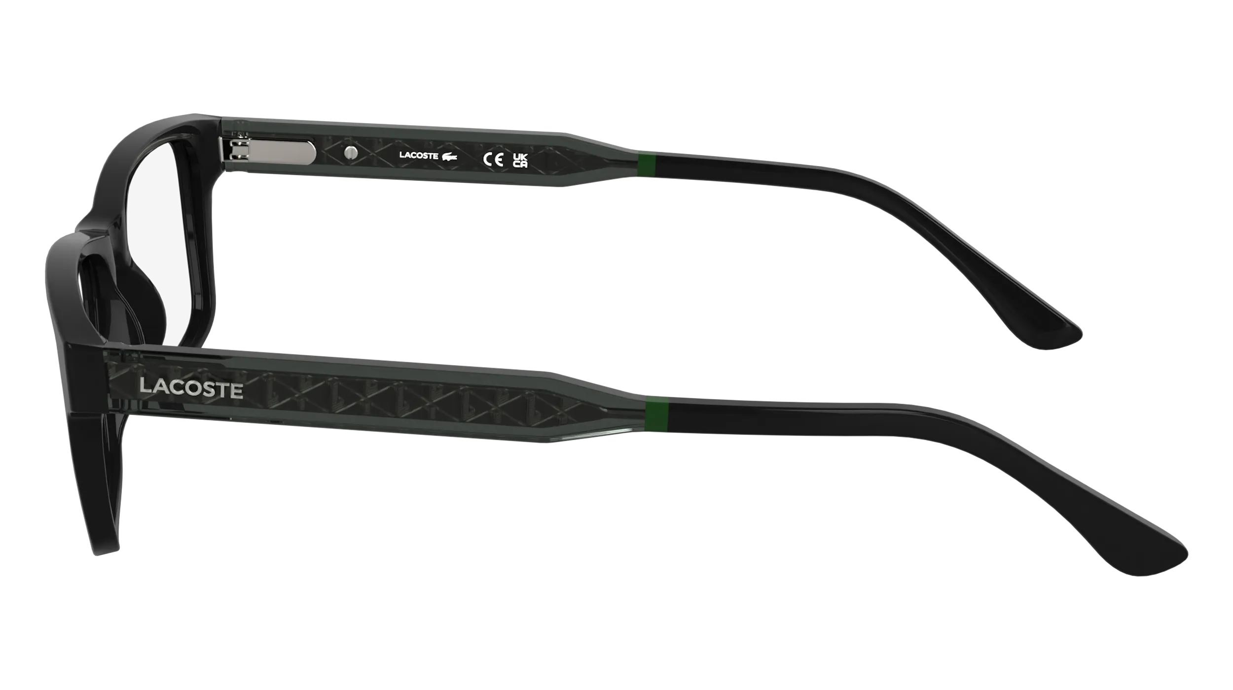 Lacoste L2977 001 Montature da vista Bio-iniettato Nero Squadrata Normale - immagine 3