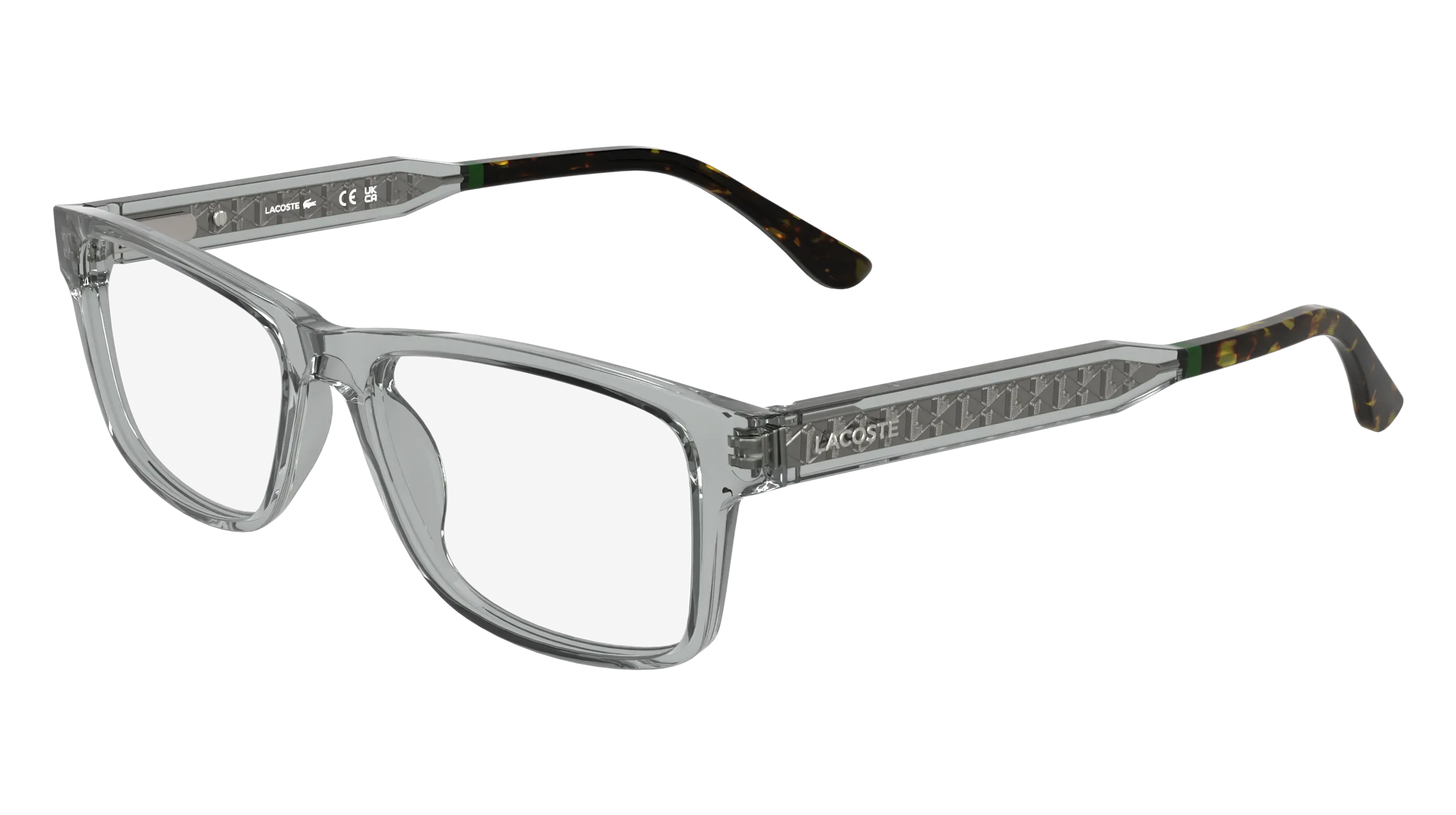 Lacoste L2977 035 Montature da vista Bio-iniettato Grigio Squadrata Normale - immagine 1