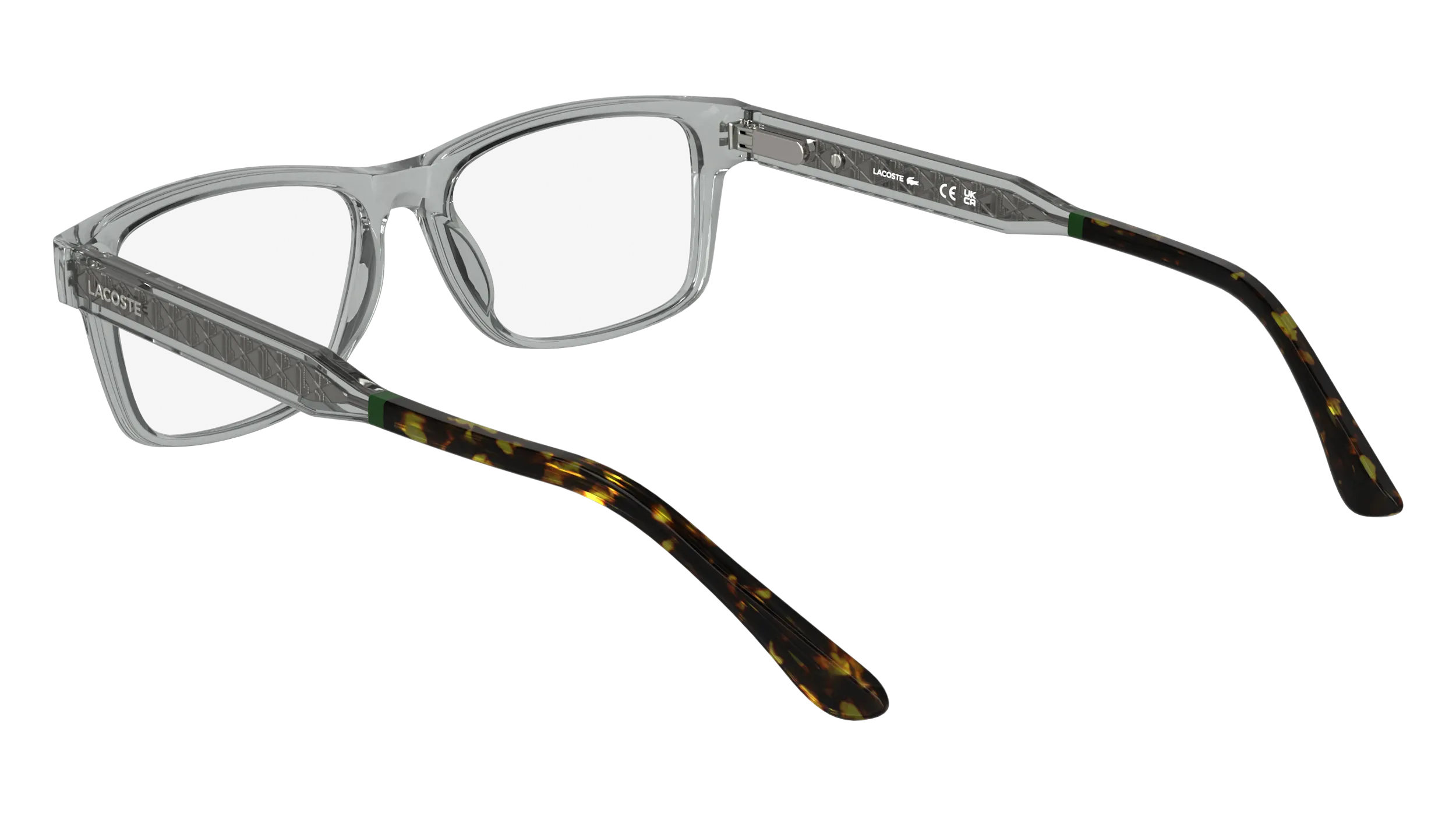 Lacoste L2977 035 Montature da vista Bio-iniettato Grigio Squadrata Normale - immagine 4