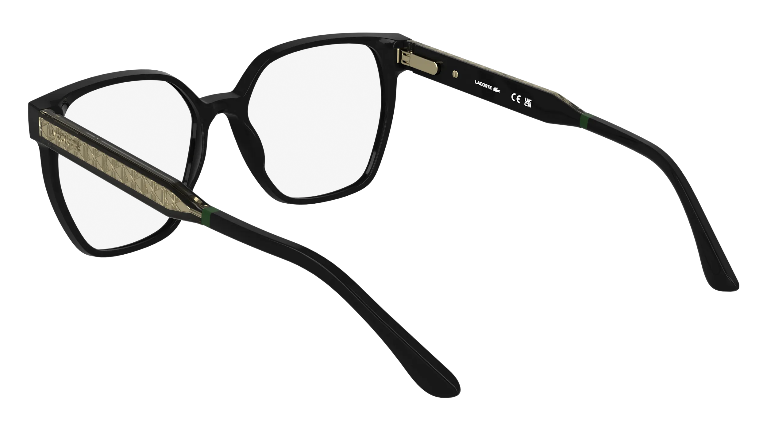 Lacoste L2978 001 Montature da vista Bio-iniettato Nero Squadrata Normale - immagine 4