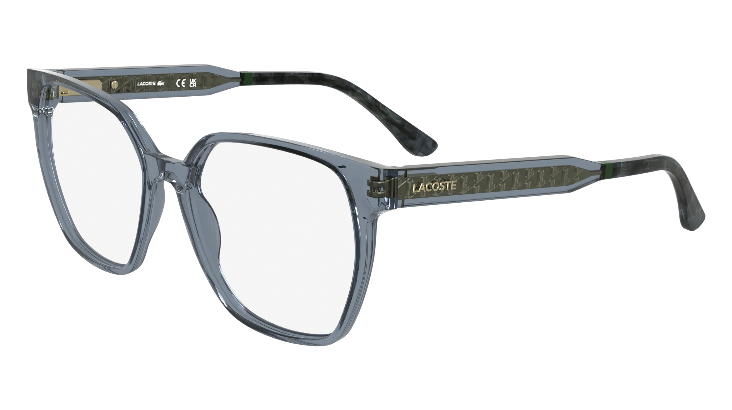 Lacoste L2978 035 Montature da vista Bio-iniettato Grigio Squadrata Normale - immagine 1