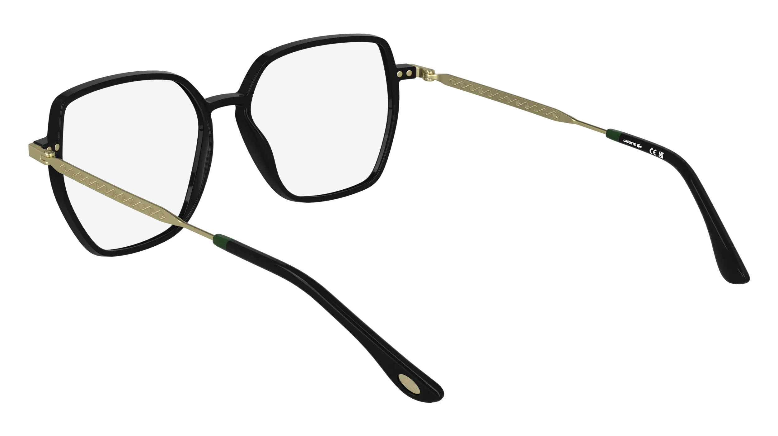 Lacoste L2981 001 Montature da vista Bio-iniettato Nero Squadrata Normale - immagine 4