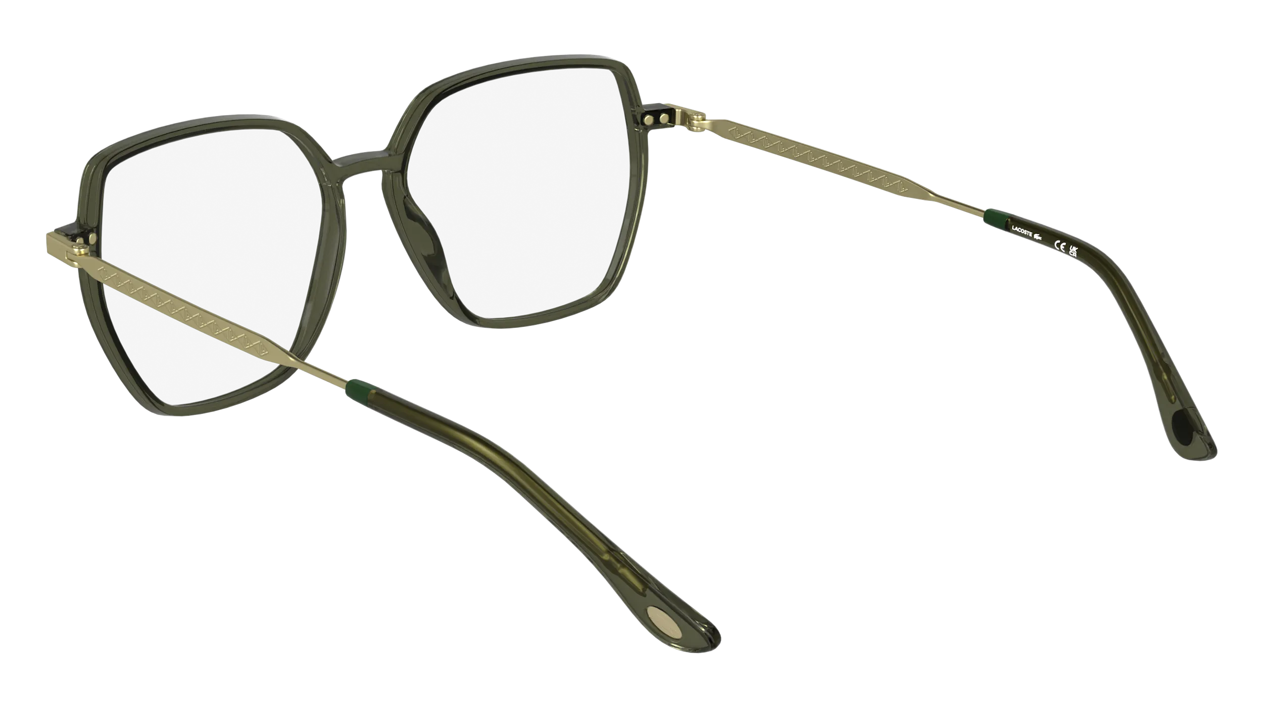 Lacoste L2981 275 Montature da vista Bio-iniettato Verde Squadrata Normale - immagine 4