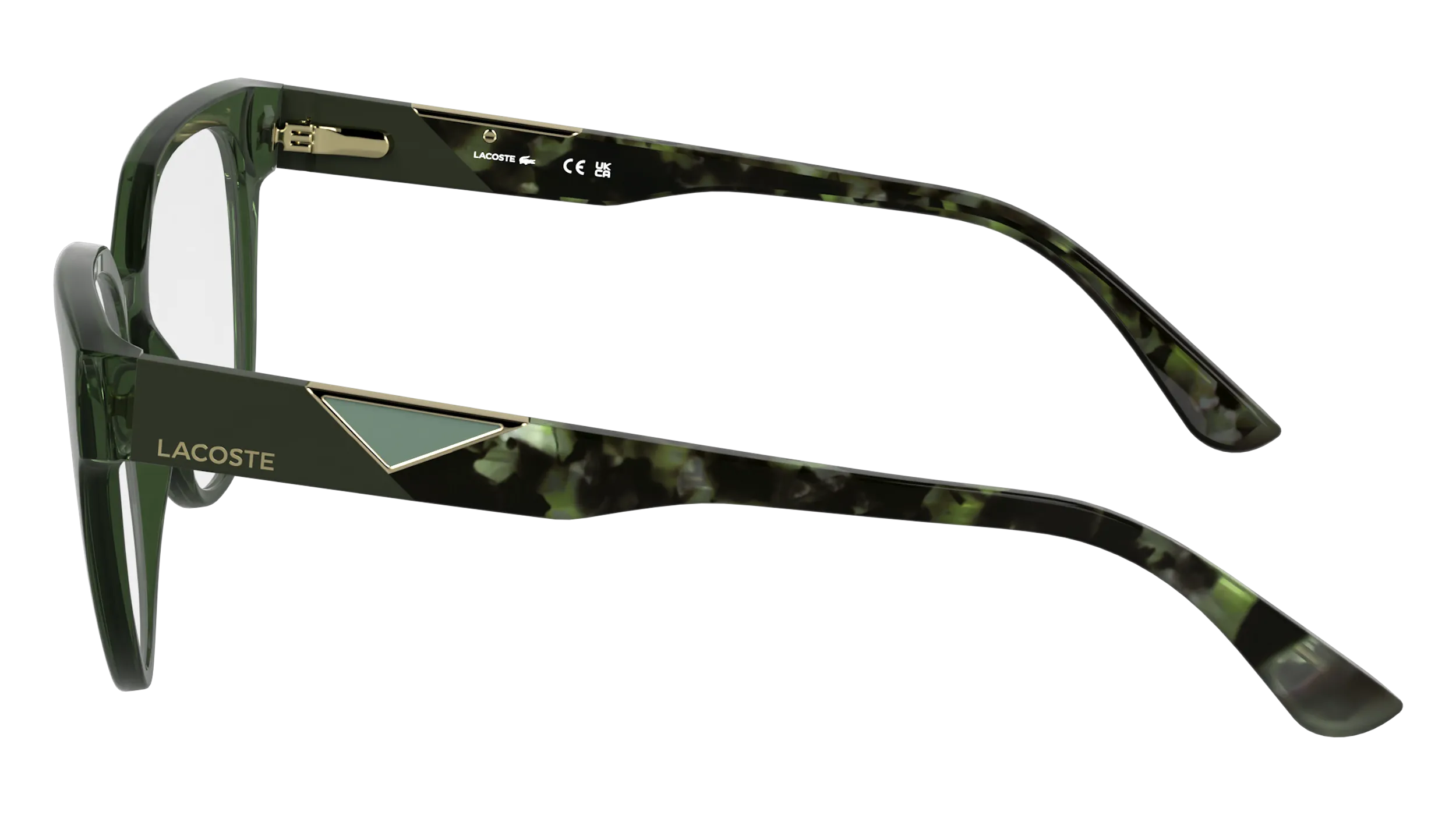 Lacoste L2982 301 Montature da vista Bio-iniettato Verde Squadrata Normale - immagine 3