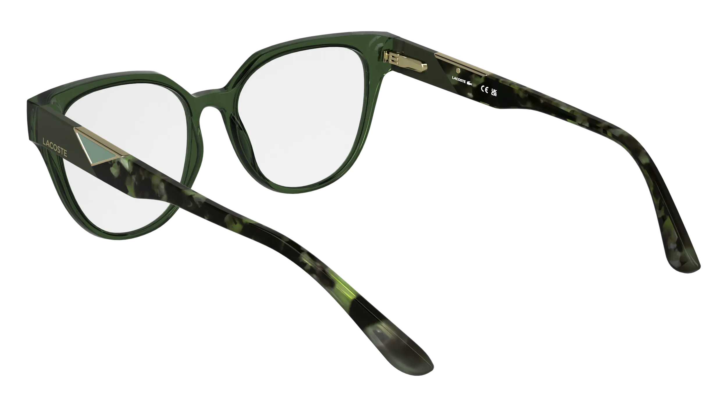 Lacoste L2982 301 Montature da vista Bio-iniettato Verde Squadrata Normale - immagine 4