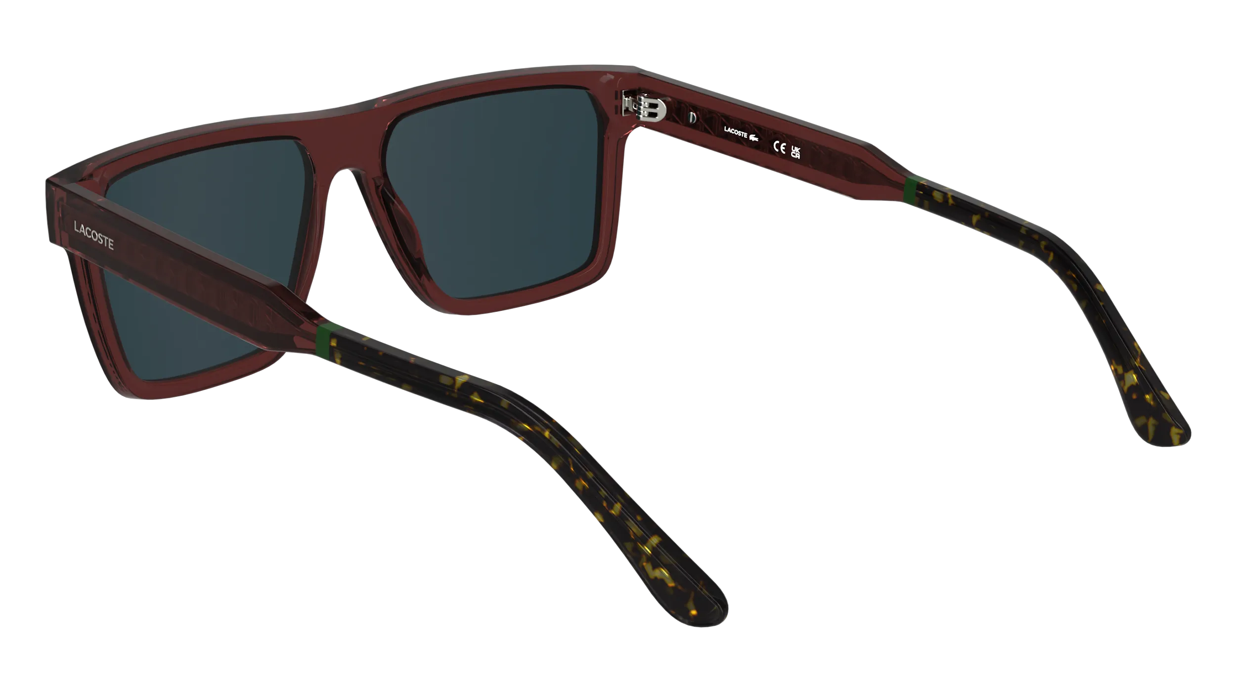 Lacoste L6059S 601 Occhiali da sole Bio-iniettato Bordeaux Squadrata Normale - immagine 4