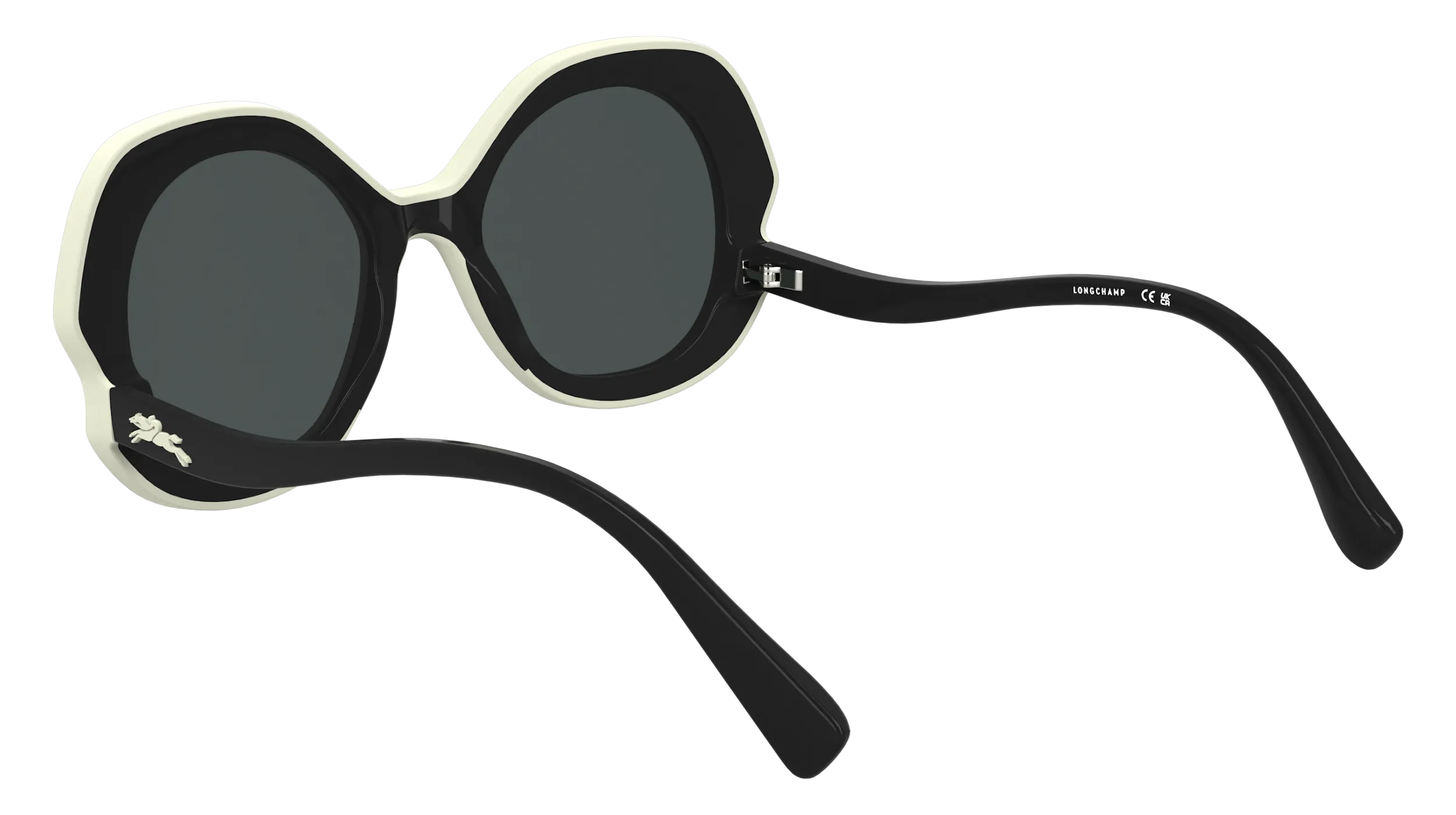 LONGCHAMP LO780S 038 Occhiali da sole Bio-iniettato Grigio Rotonda Normale - immagine 4