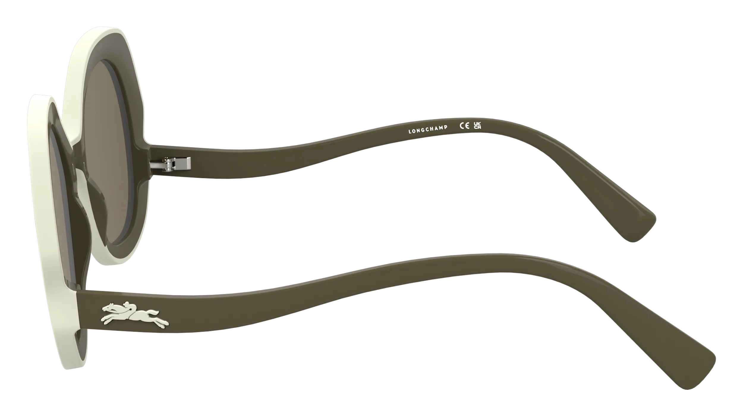 LONGCHAMP LO780S 319 Occhiali da sole Bio-iniettato Verde Rotonda Normale - immagine 3