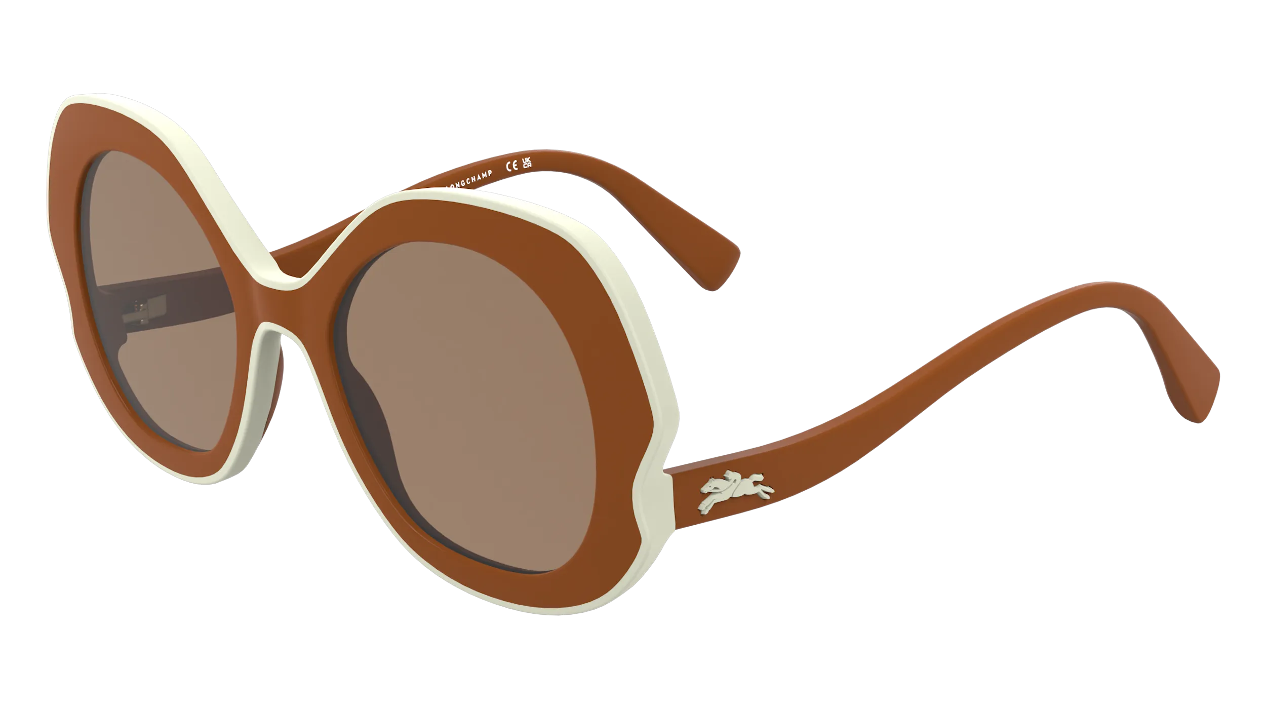 LONGCHAMP LO780S 842 Occhiali da sole Bio-iniettato Arancione Rotonda Normale - immagine 1