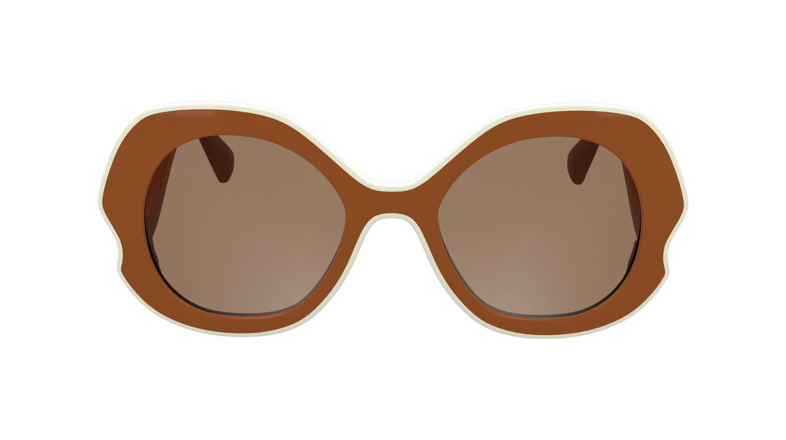 LONGCHAMP LO780S 842 Occhiali da sole Bio-iniettato Arancione Rotonda Normale - immagine 2