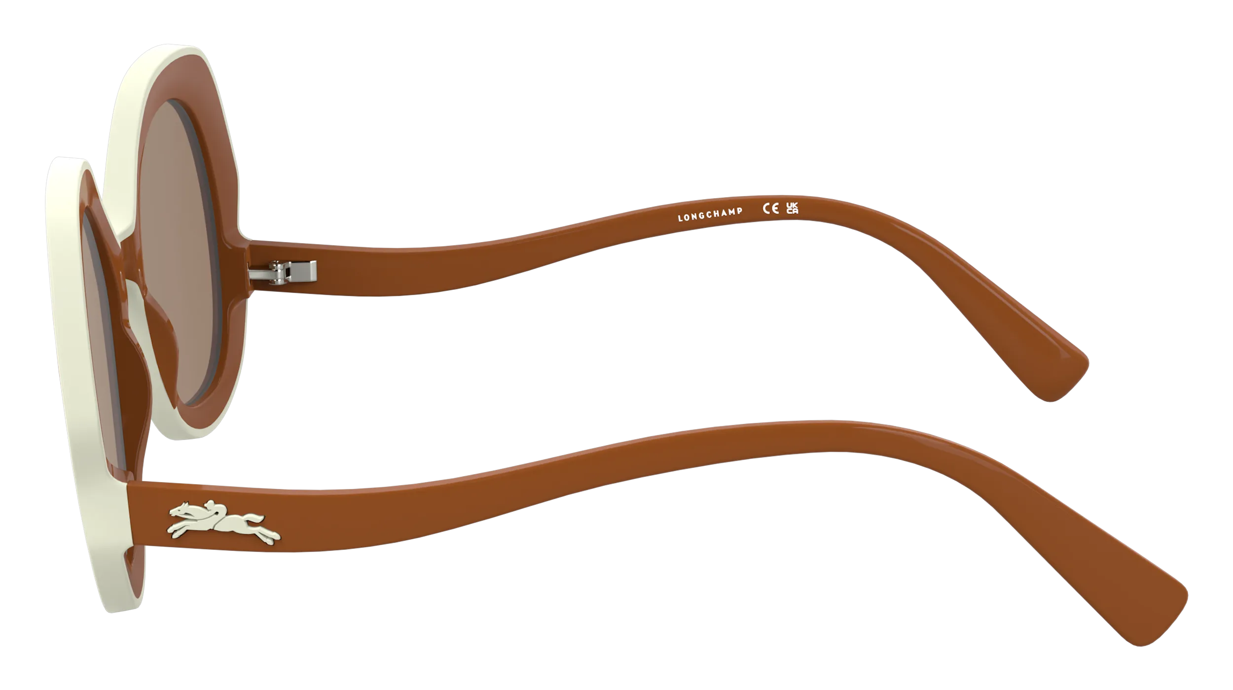 LONGCHAMP LO780S 842 Occhiali da sole Bio-iniettato Arancione Rotonda Normale - immagine 3