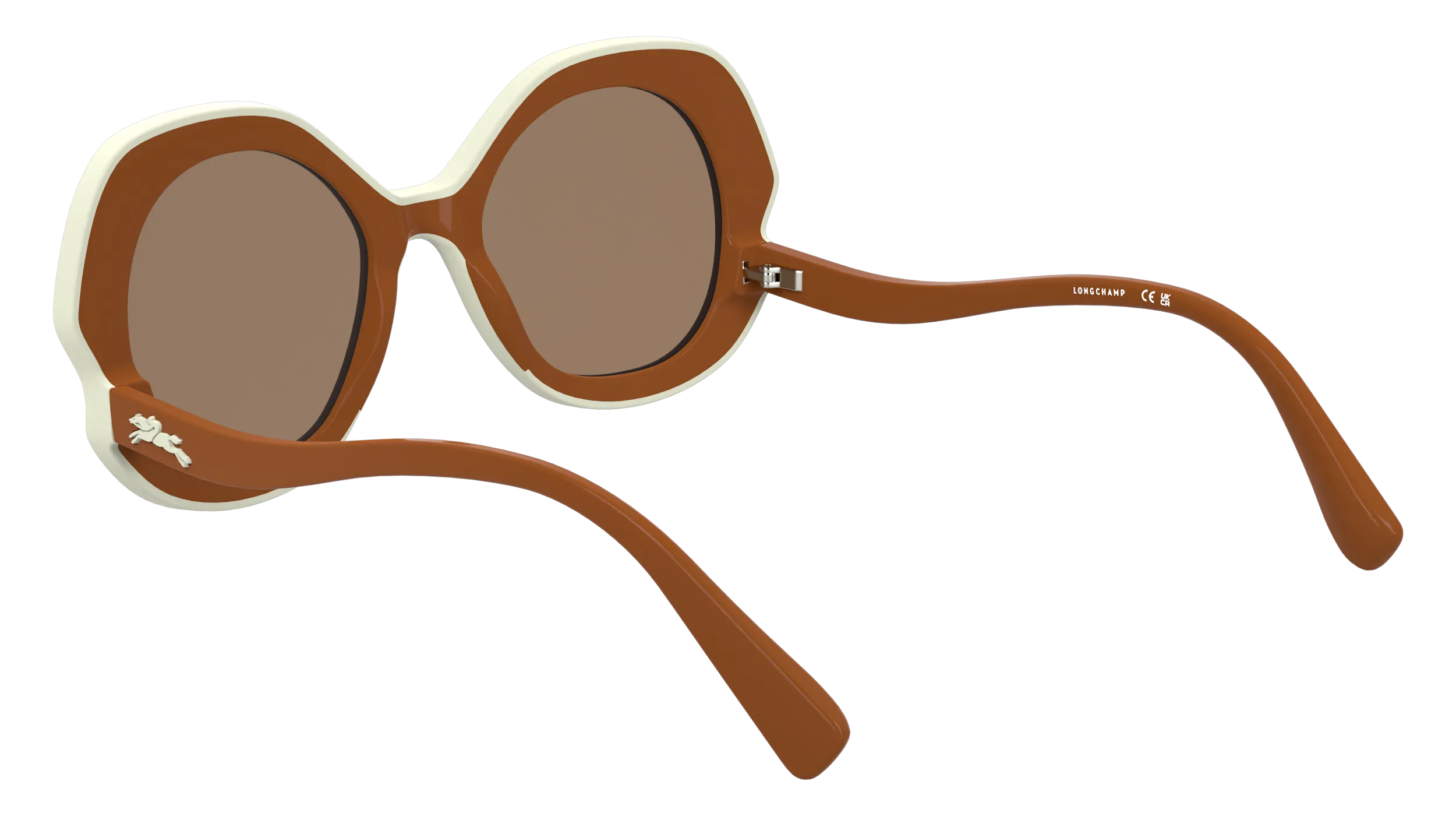 LONGCHAMP LO780S 842 Occhiali da sole Bio-iniettato Arancione Rotonda Normale - immagine 4