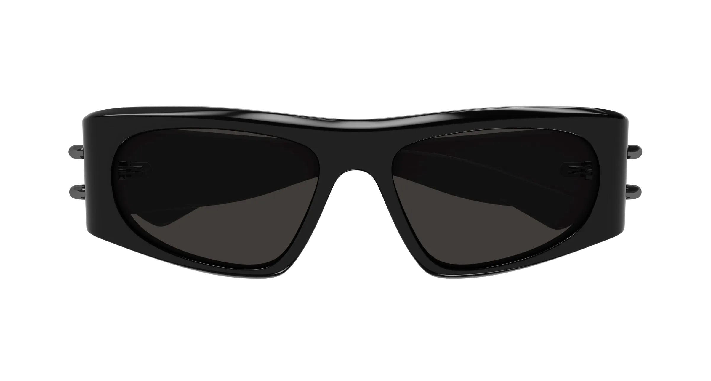 Alexander McQueen AM0471S 001 Occhiali da sole Acetato Nero Grigio Squadrata - immagine 2