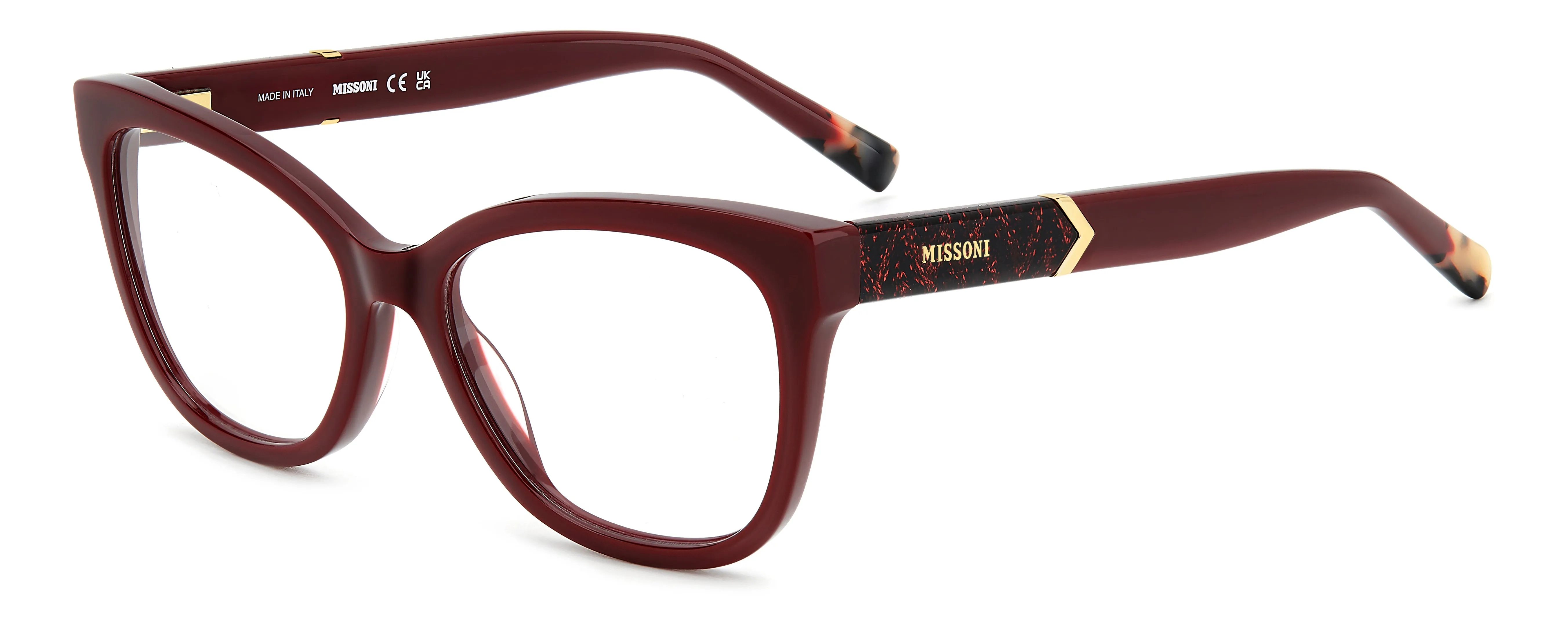 Missoni MIS 0190 LHF Montature da vista Acetato Bordeaux Squadrata Normale - immagine 1