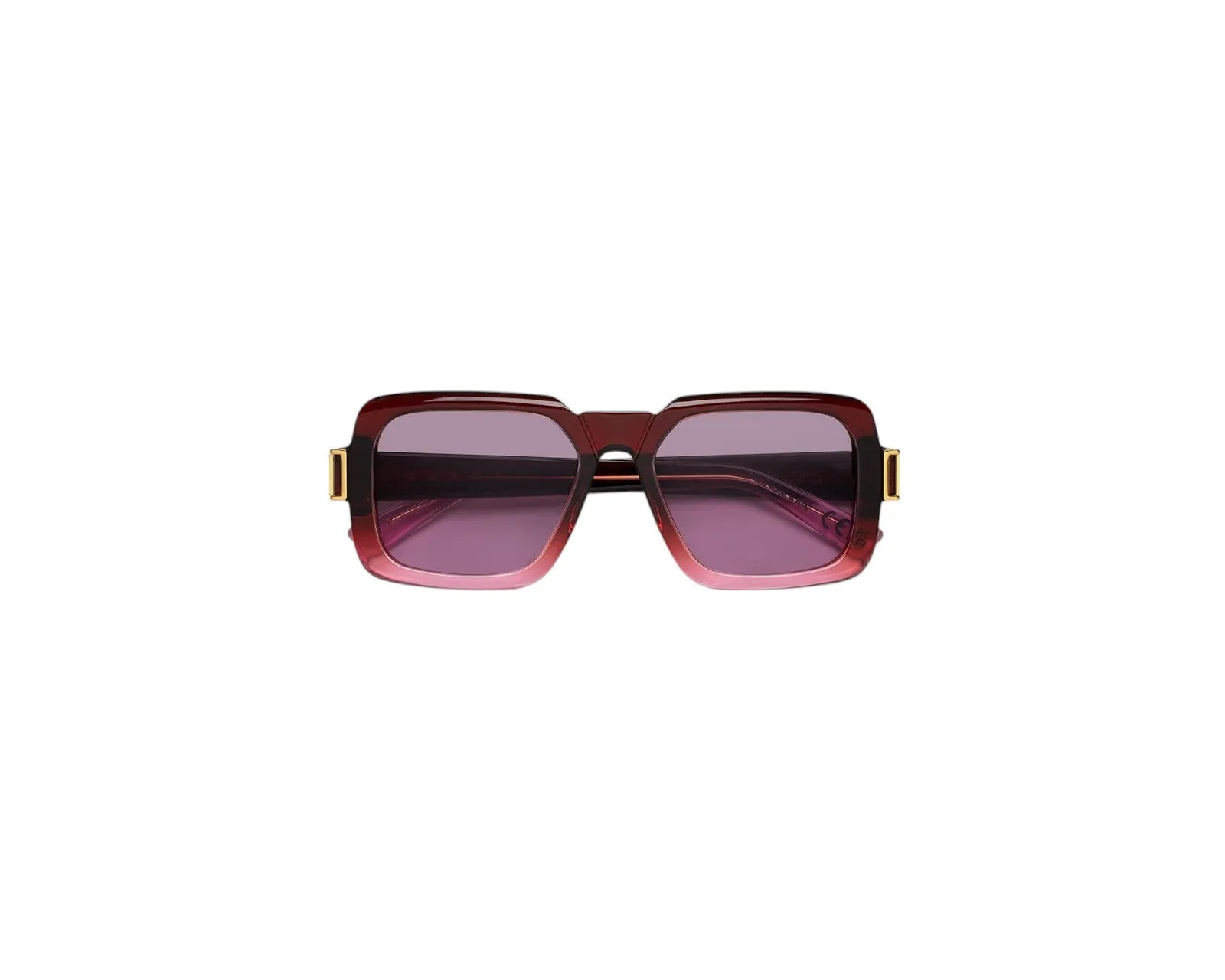 Marni LCS Zamalek Faded Burgundy Occhiali da sole Acetato Bordeaux Rosa Squadrata Normale - immagine 2
