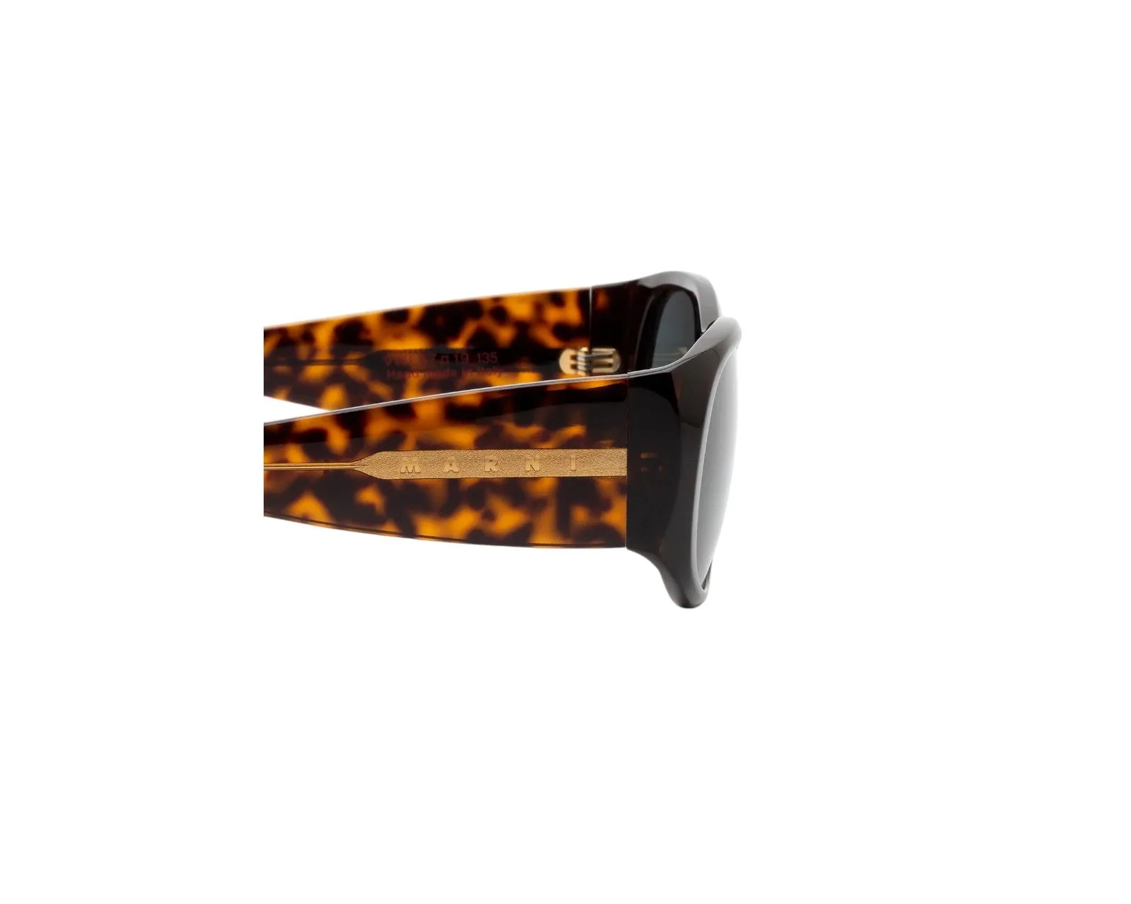 Marni VWI Orinoco River 3627 Occhiali da sole Acetato Nero Grigio Squadrata Normale - immagine 3