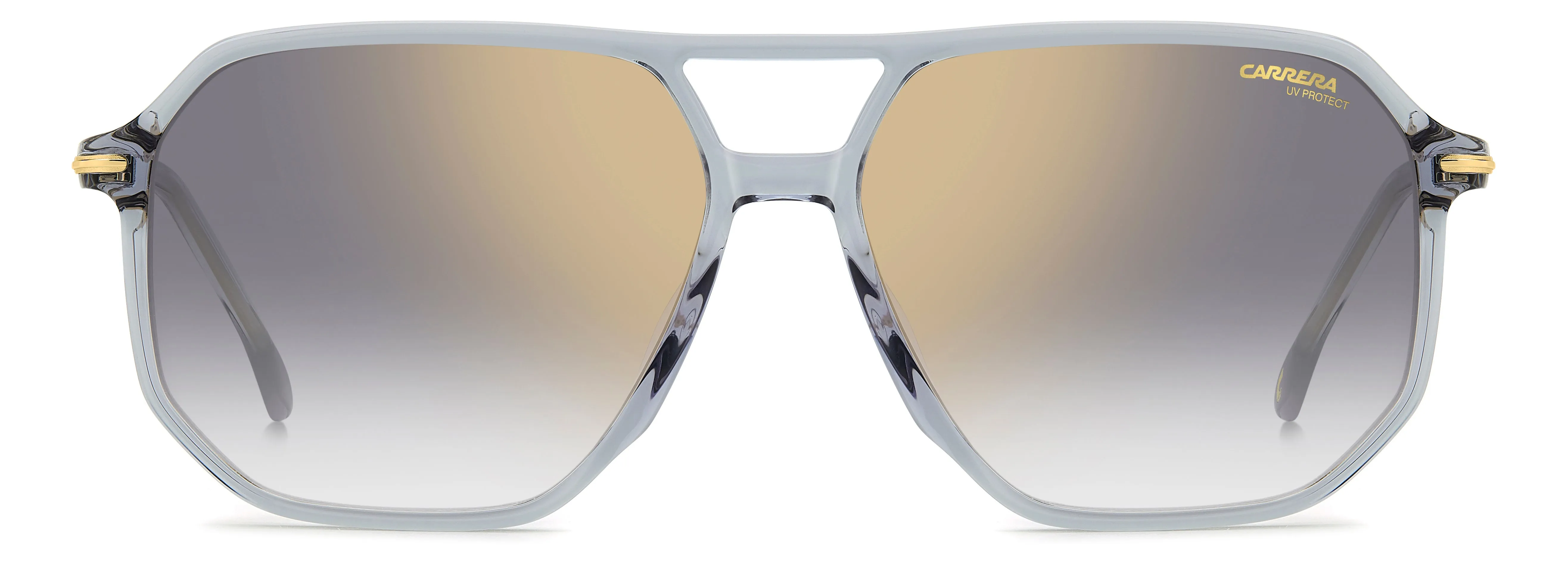 Carrera CARRERA 324/S KB7/FQ Occhiali da sole Acetato Grigio Grigio/oro Geometrica Specchiato - immagine 2