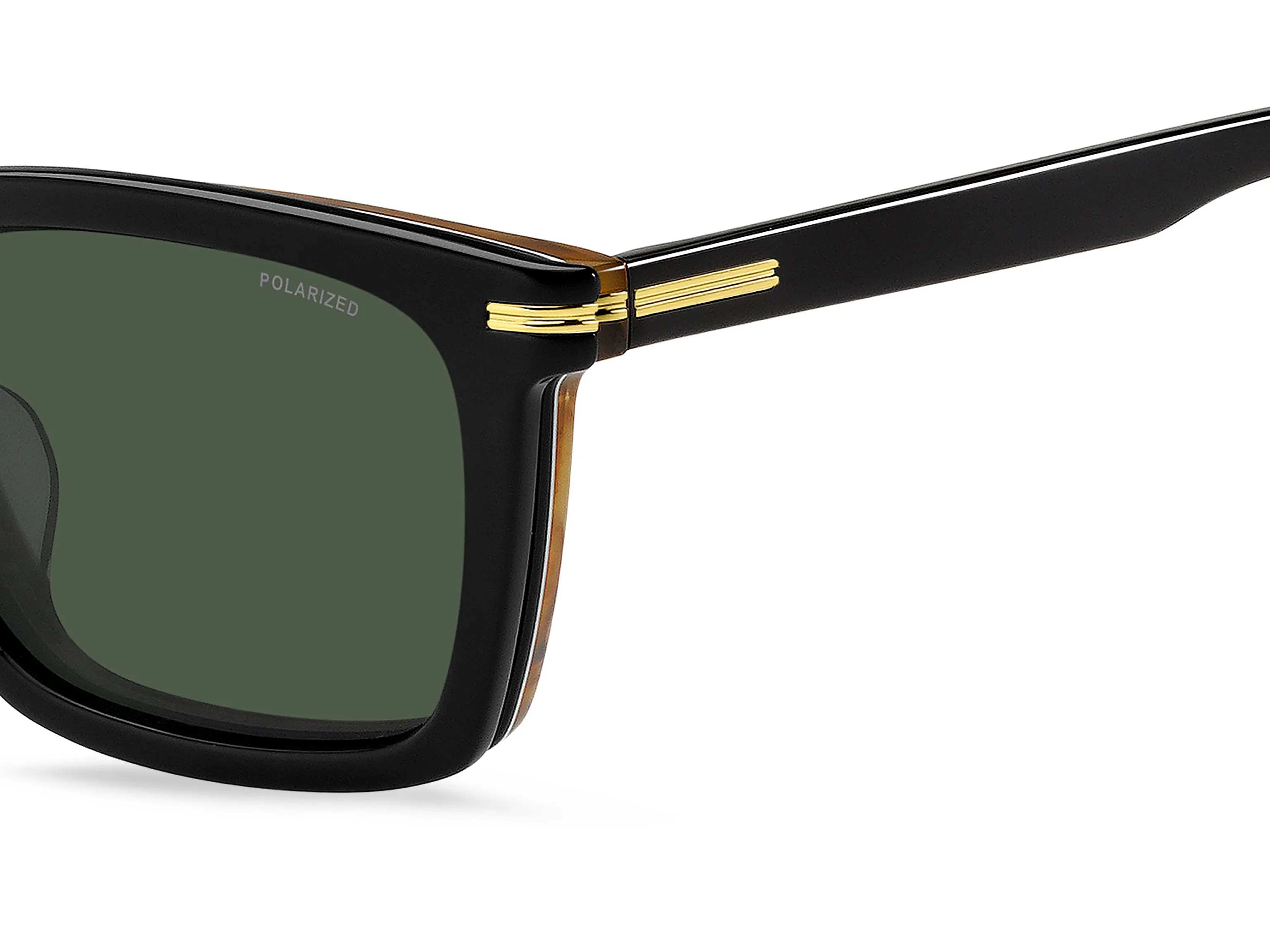 Hugo Boss BOSS 1726/G/CS 05K/UC Occhiali da sole Acetato Nero Verde Squadrata Polarizzata - immagine 3