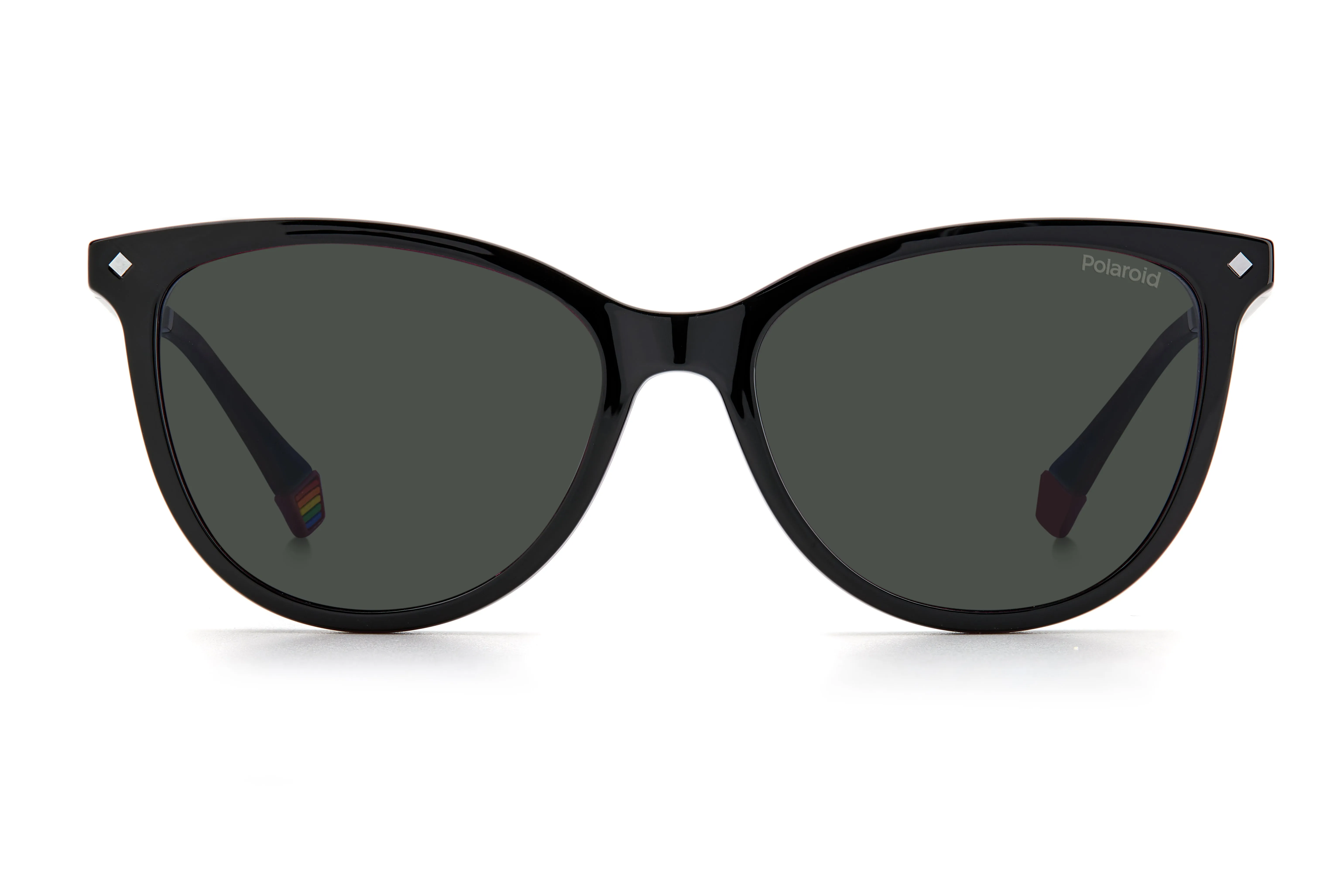 Polaroid PLD 6138/CS 807/M9 Occhiali da sole Plastica Nero Grigio Cat Eye Clip-on - immagine 2