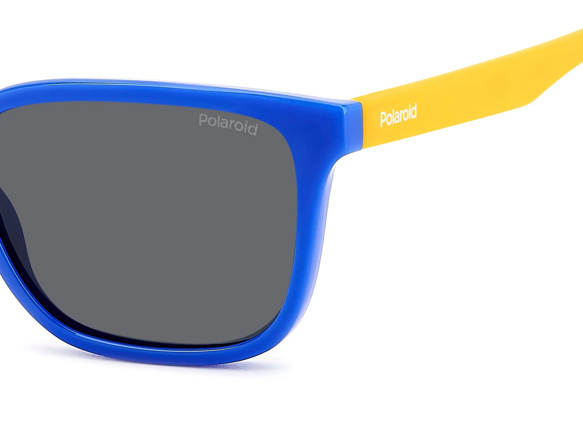 Polaroid Junior Polaroid PLD 8063/S DCD/M9 Occhiali da sole bambino Policarbonato Blu Grigio Squadrata Polarizzata - immagine 4