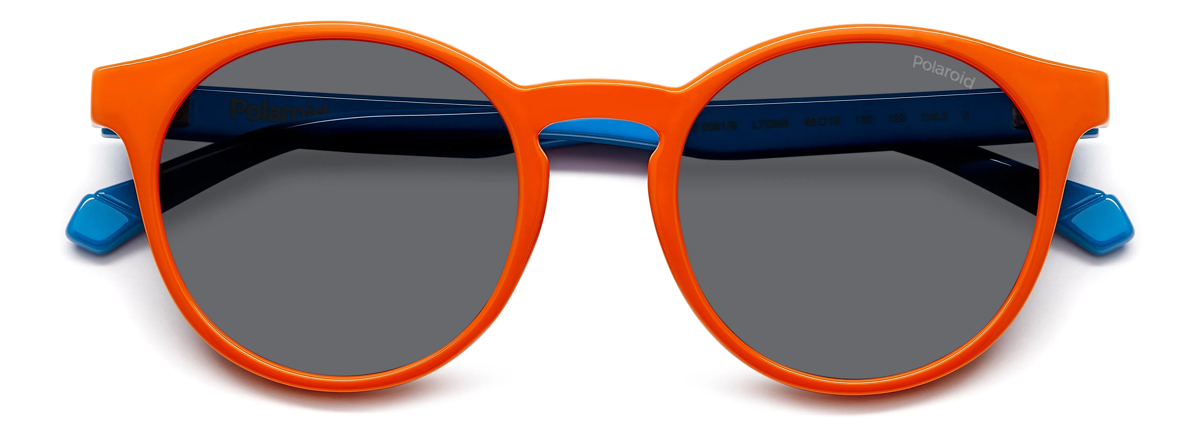 Polaroid Junior Polaroid PLD 8061/S L7Q/M9 Occhiali da sole bambino Policarbonato Arancione Grigio Pantos Polarizzata - immagine 3